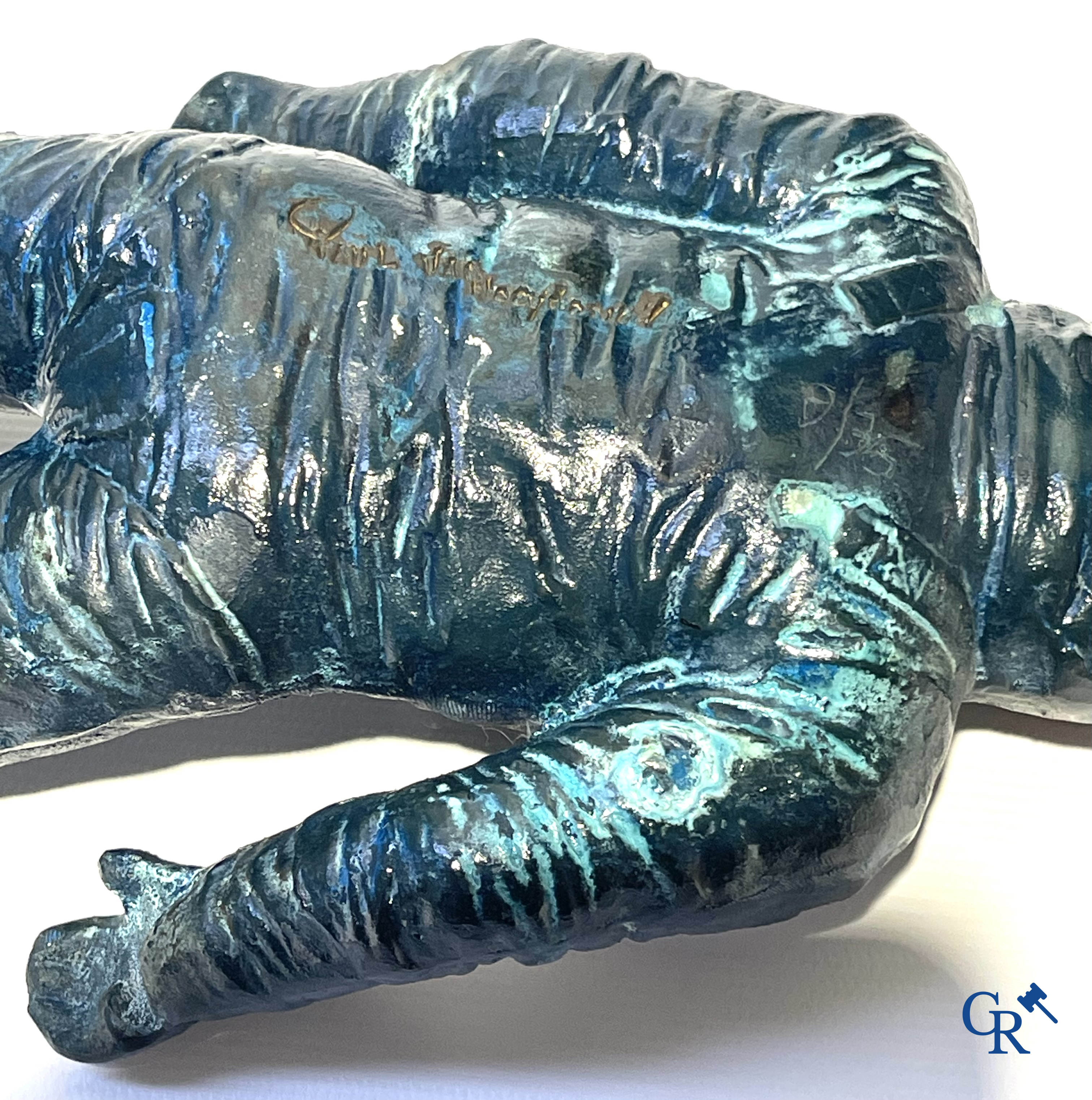 Paul Van Hoeydonck, Kosmo Notes. Bronzen sculptuur gesigneerd en genummerd 9/35 in originele doos met map Arte Press.