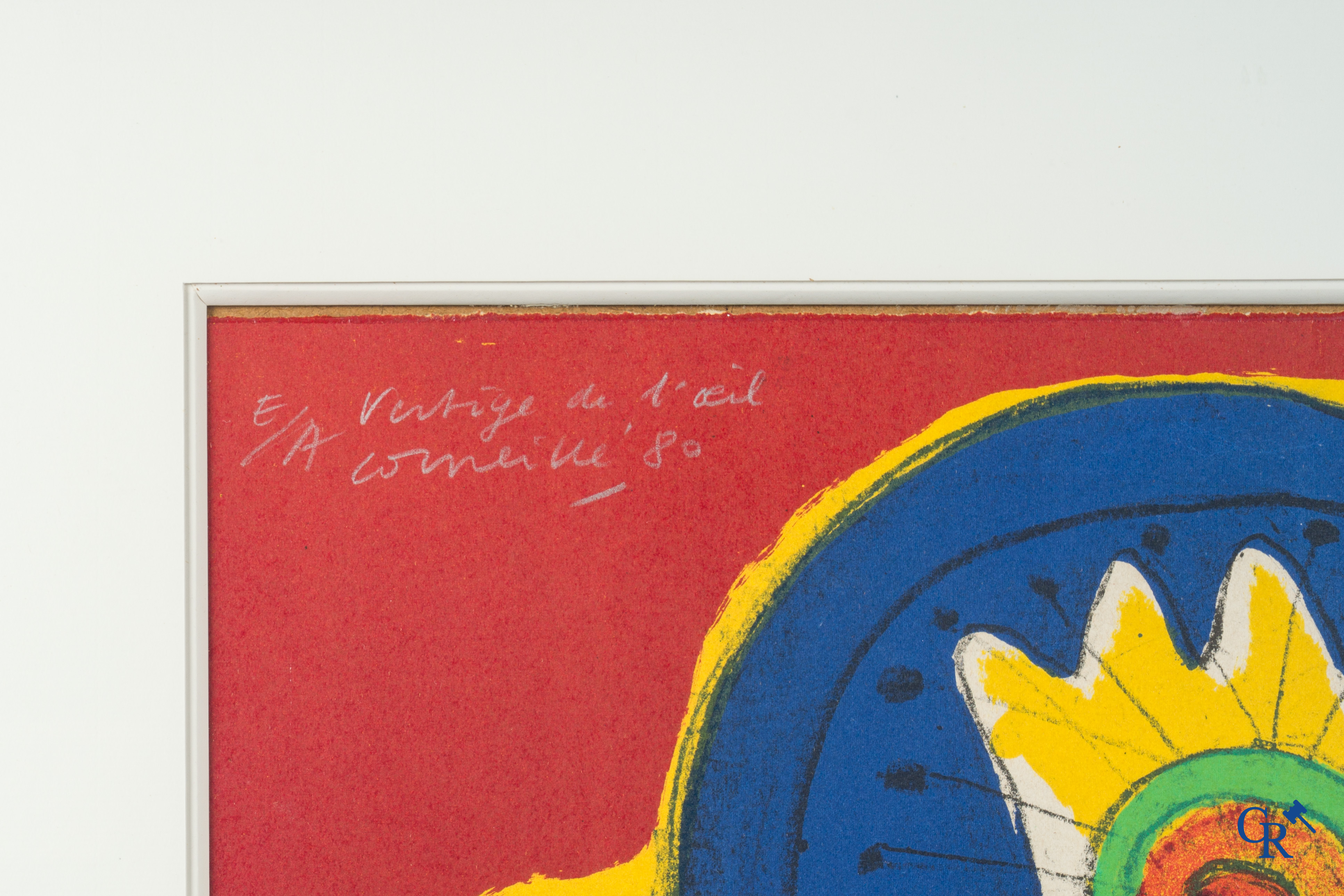 Corneille (1922-2010) 2 x Kleurenlithografie. Vertige de l'oeil, E/A Corneille '80 en Les yeux noirs '73.