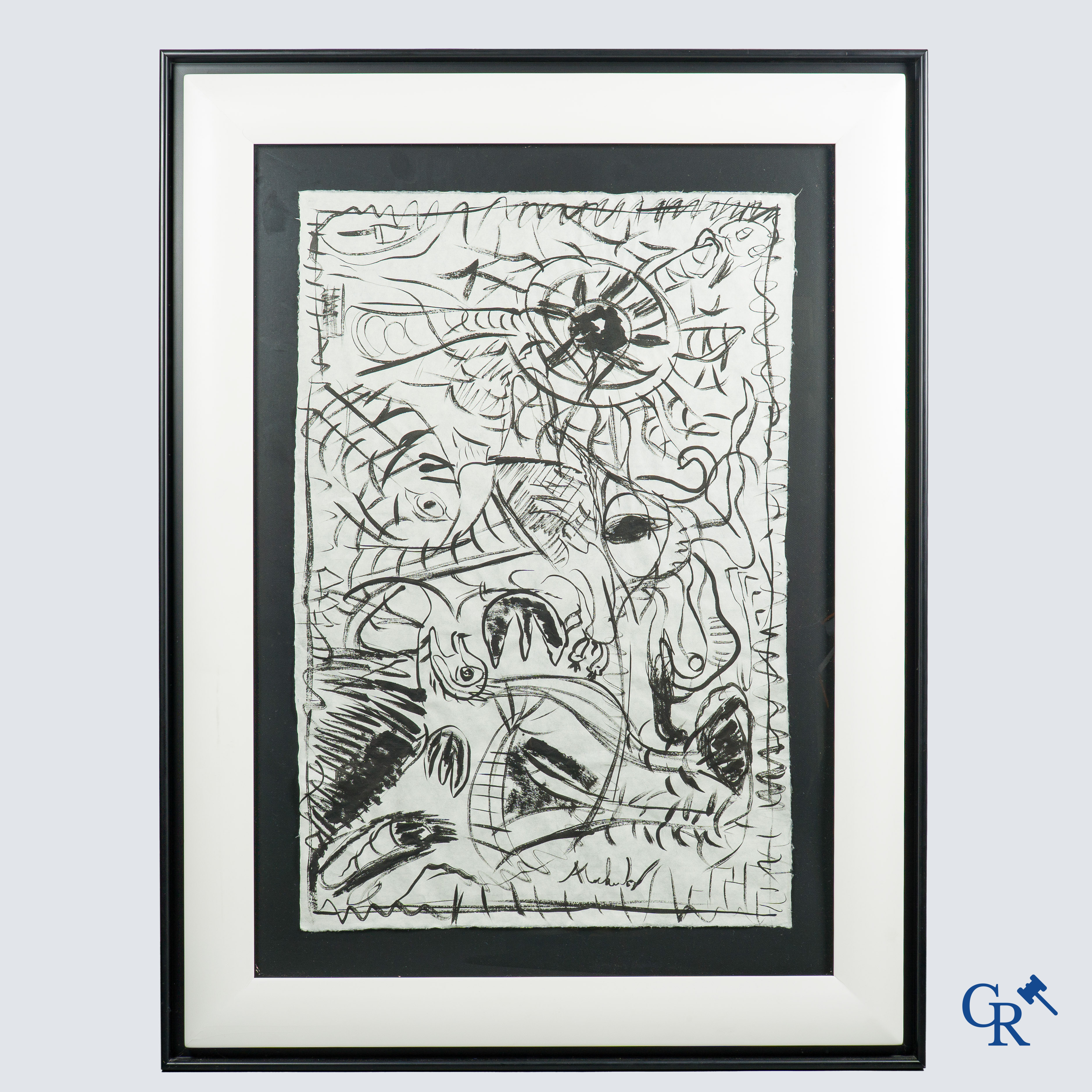 Pierre Alechinsky. Ets, Aquatint. Gesigneerd.