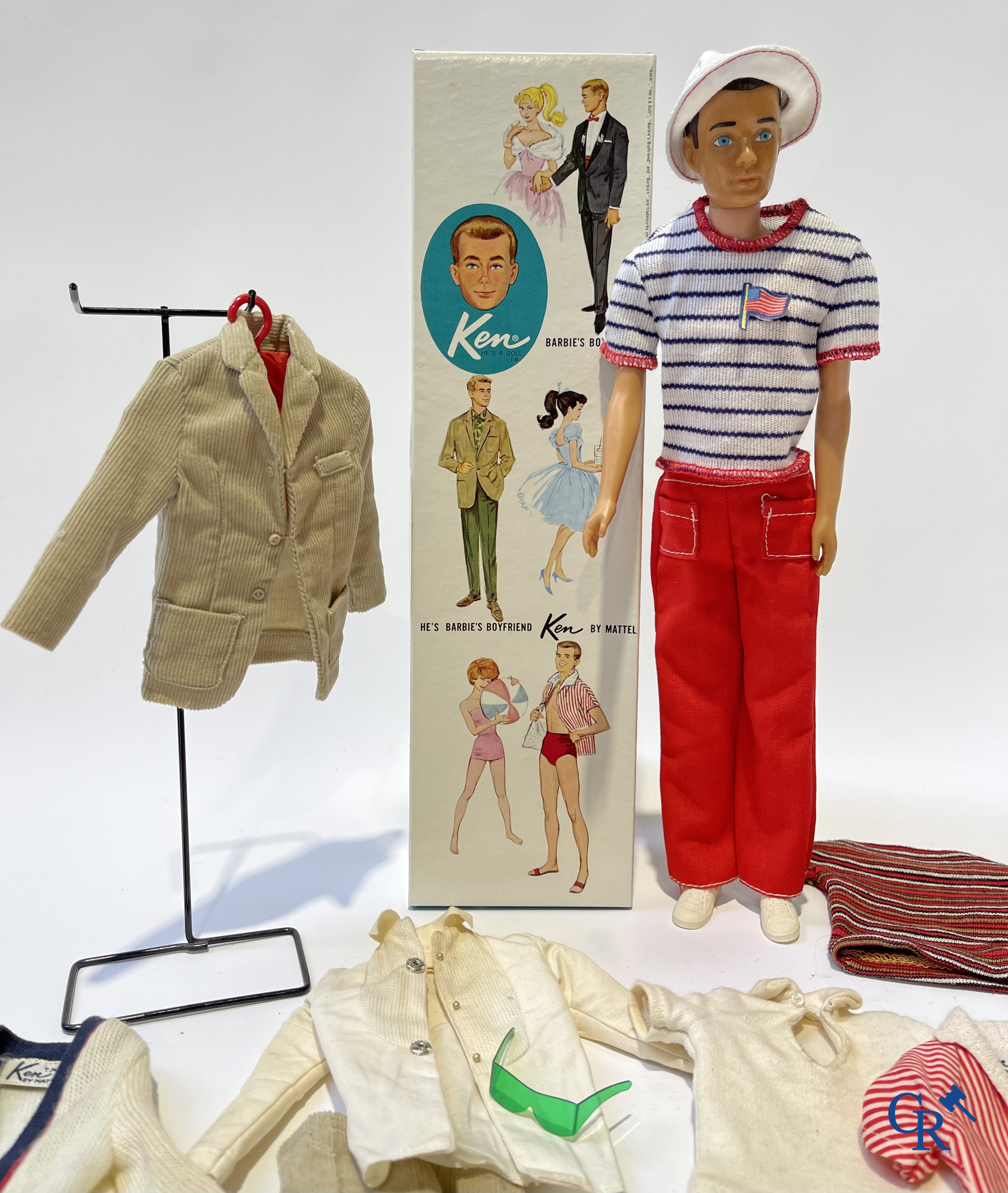 Oud Speelgoed. Mattel, een groot lot poppen en attributen. Barbie, Ricky, Skipper, Ken enz. Jaren '60 en later.