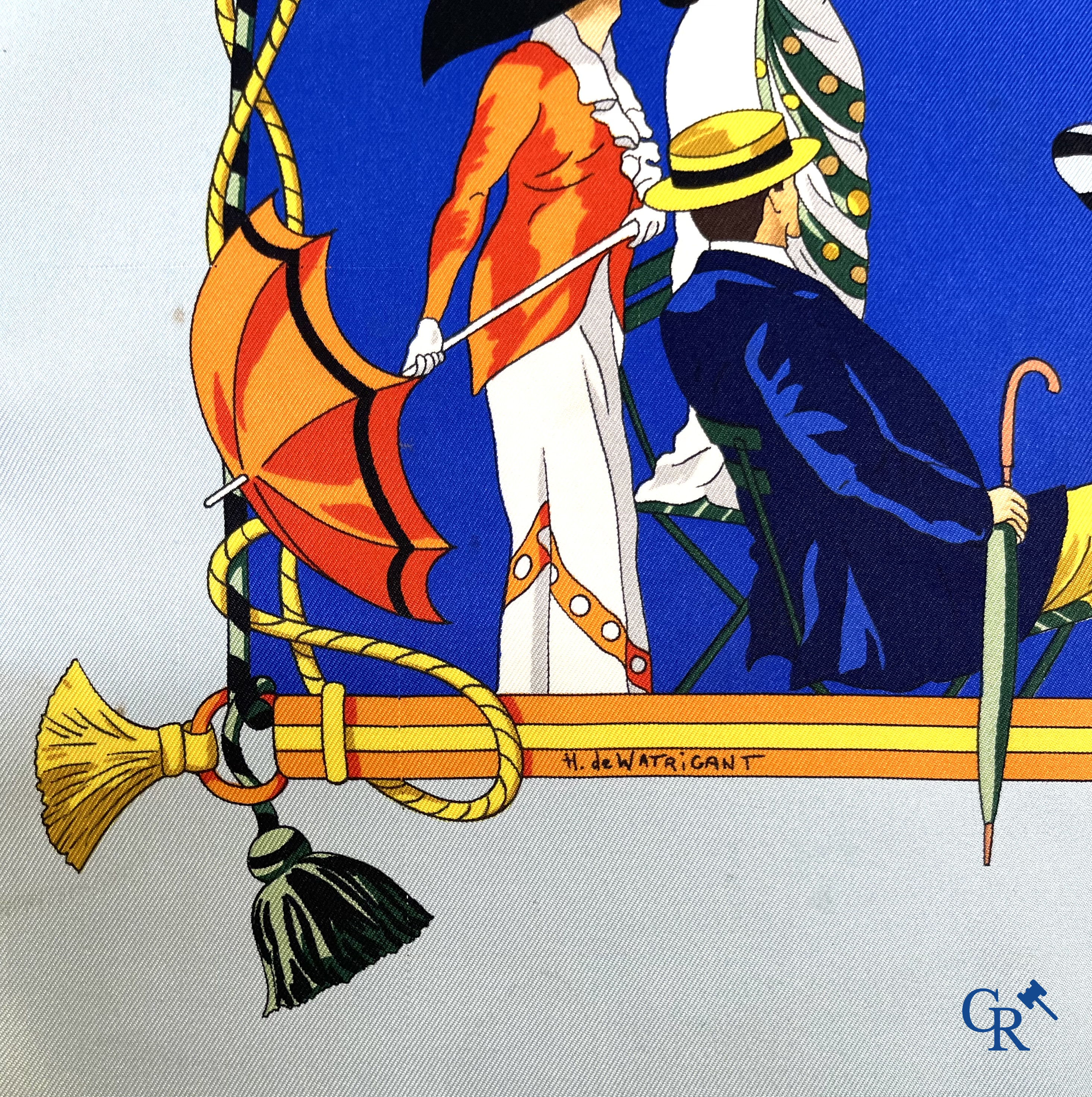 HERMES Paris. 2 Hermès dassen in originele doos en 2 sjaals. Ombrelles et Parapluies en Art des Steppes.