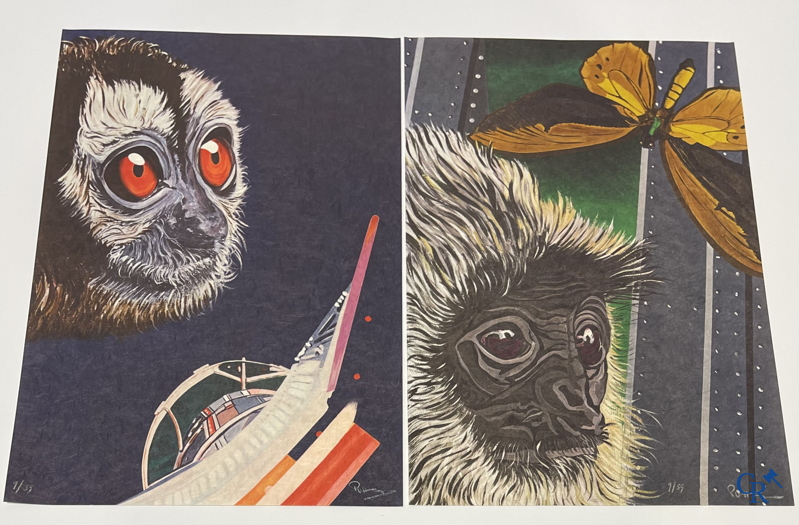 Paul Van Hoeydonck, Kosmo Notes. Bronzen sculptuur gesigneerd en genummerd 9/35 in originele doos met map Arte Press.