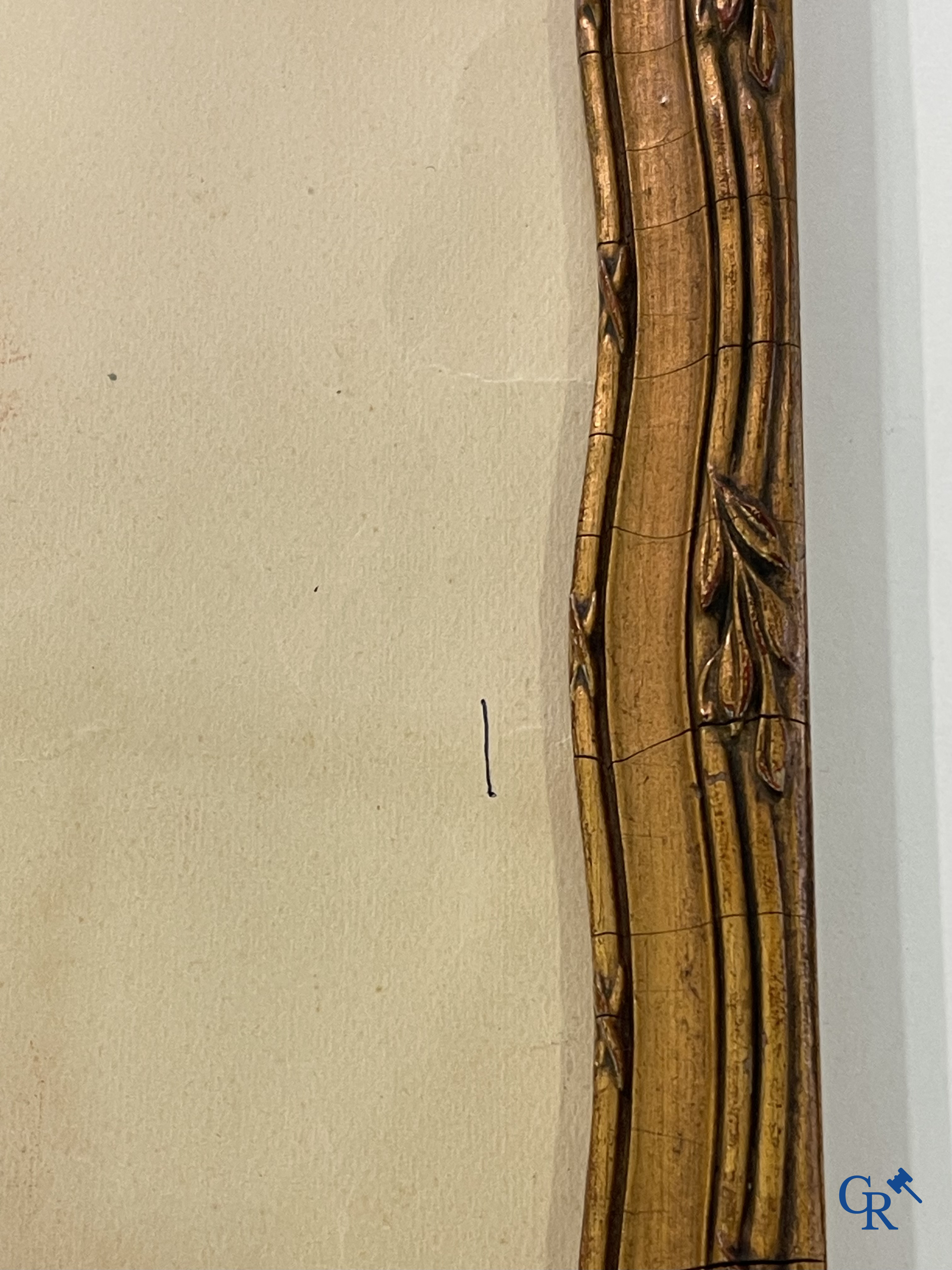 Théo Van Rysselberghe (1862-1926) Portret van een dame met honden. Rood krijt op papier. Gedateerd 1915.