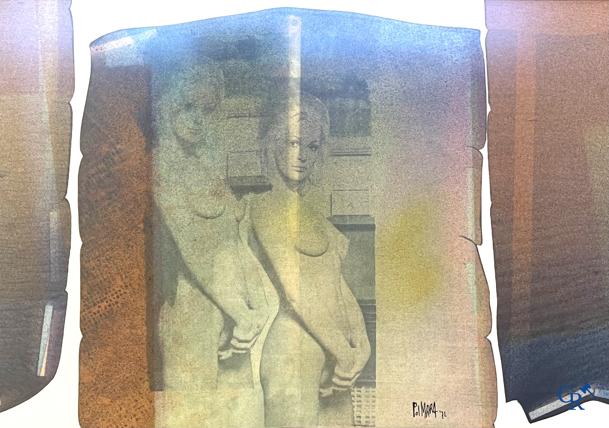 Een kavel van 4 lithografieën. Félix Labisse, Jean Bilquin, Picasso, en onleesbaar.