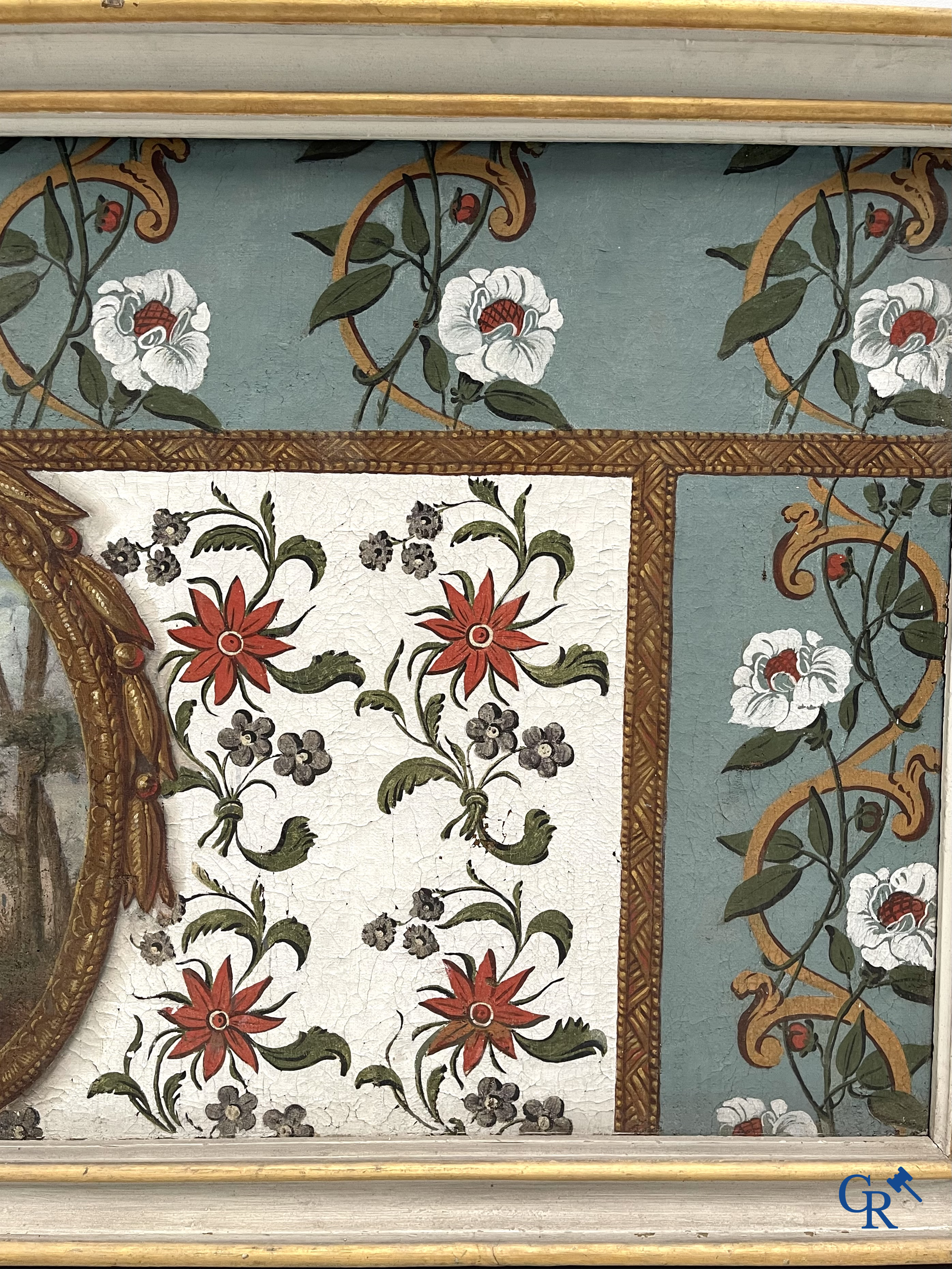 De Heilige Sint Maarten van Tours. Imposant schilderij, olie op doek. Eind 18e eeuw.