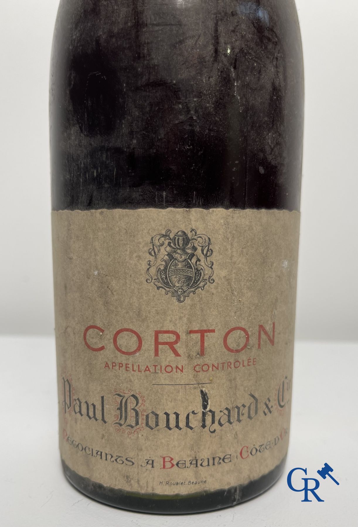 Wijn: Bourgogne, Corton 1949 Paul Bouchard & Cie. 0,75L Rood.