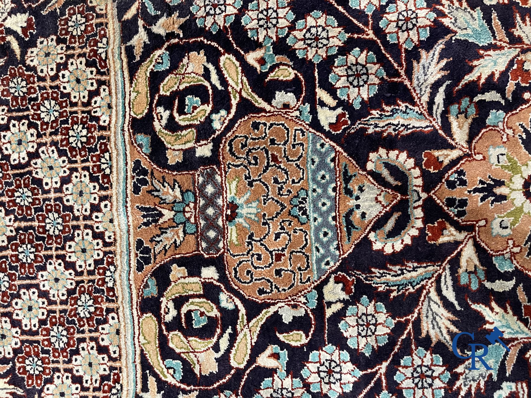 Carpet: Oriental carpet wool and silk