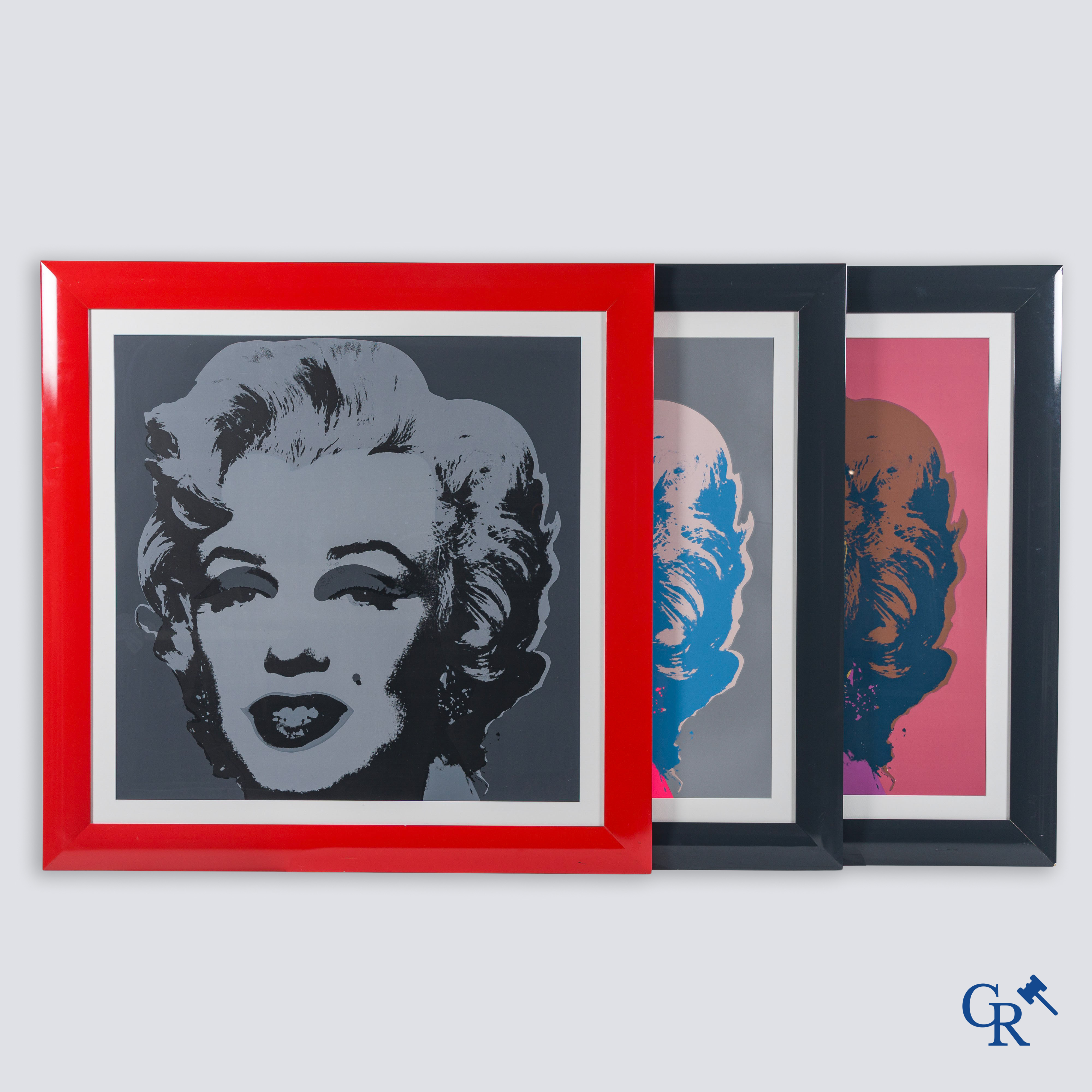 Pop Art: After Andy Warhol, Golden Marilyn. 10 framed screen prints. Published by Sunday B. Morning.