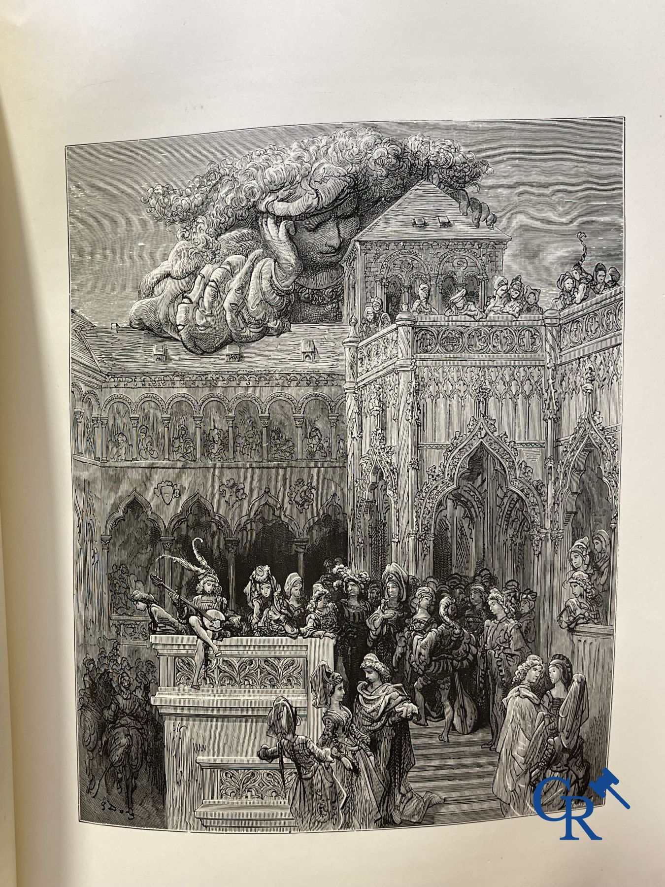 Boeken: Rabelais François, Werken van Rabelais, tekeningen door Gustave Doré. Dante Alighieri, La Divina Commedia.