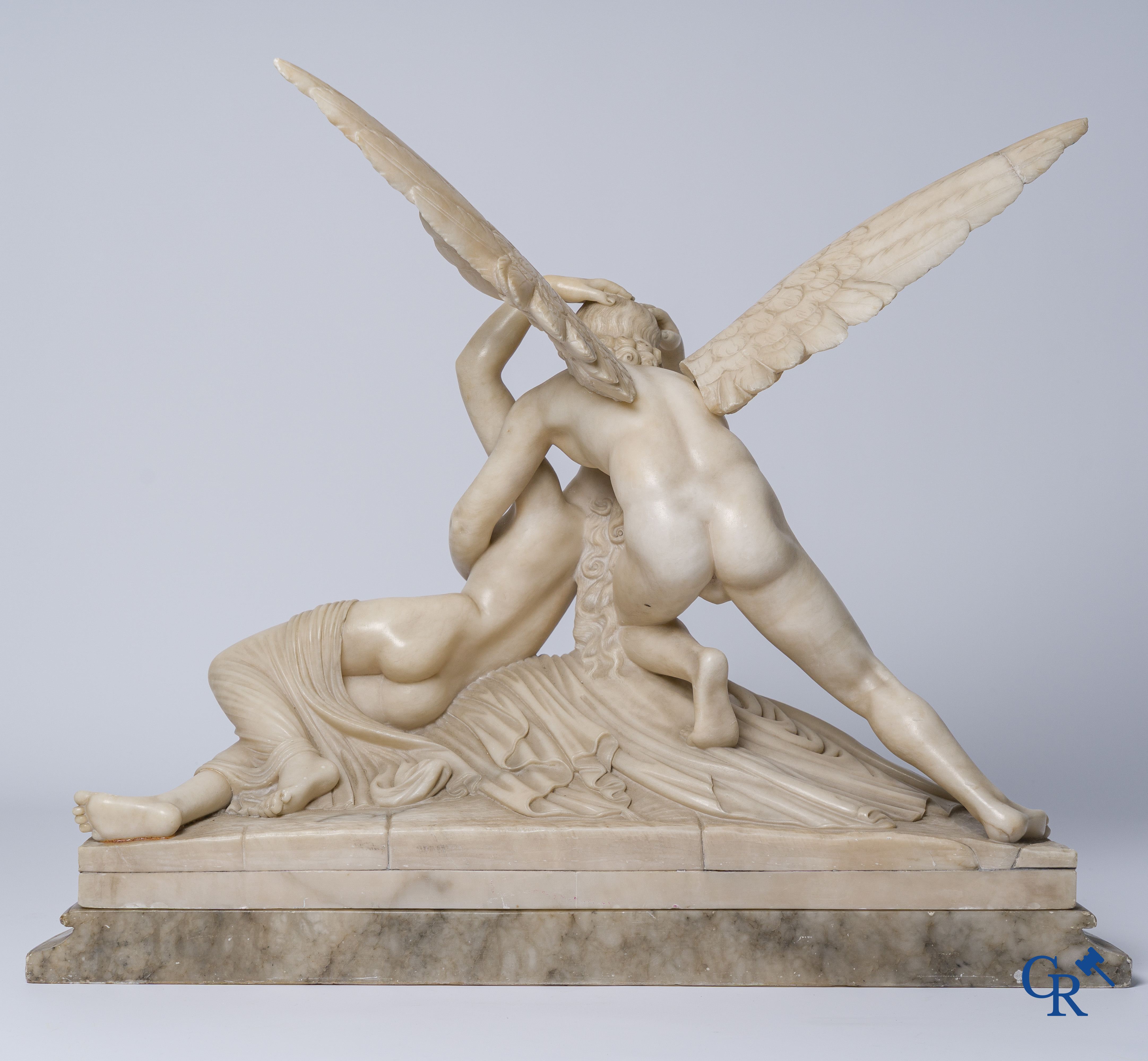 Antonio Canova (naar) Albast. Psyché herleeft door de kus van Cupido. Circa 1920.