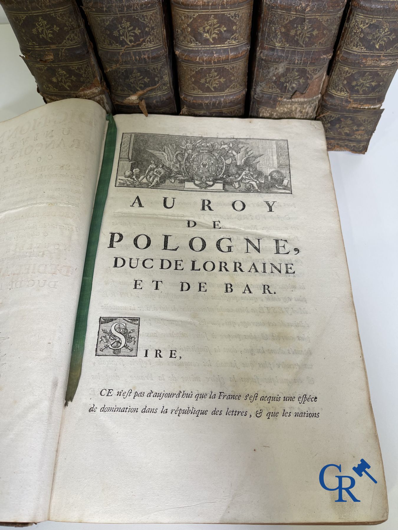 Oude boekdrukken: Dictionnaire de Trévoux, Pierre Antoine 1740.