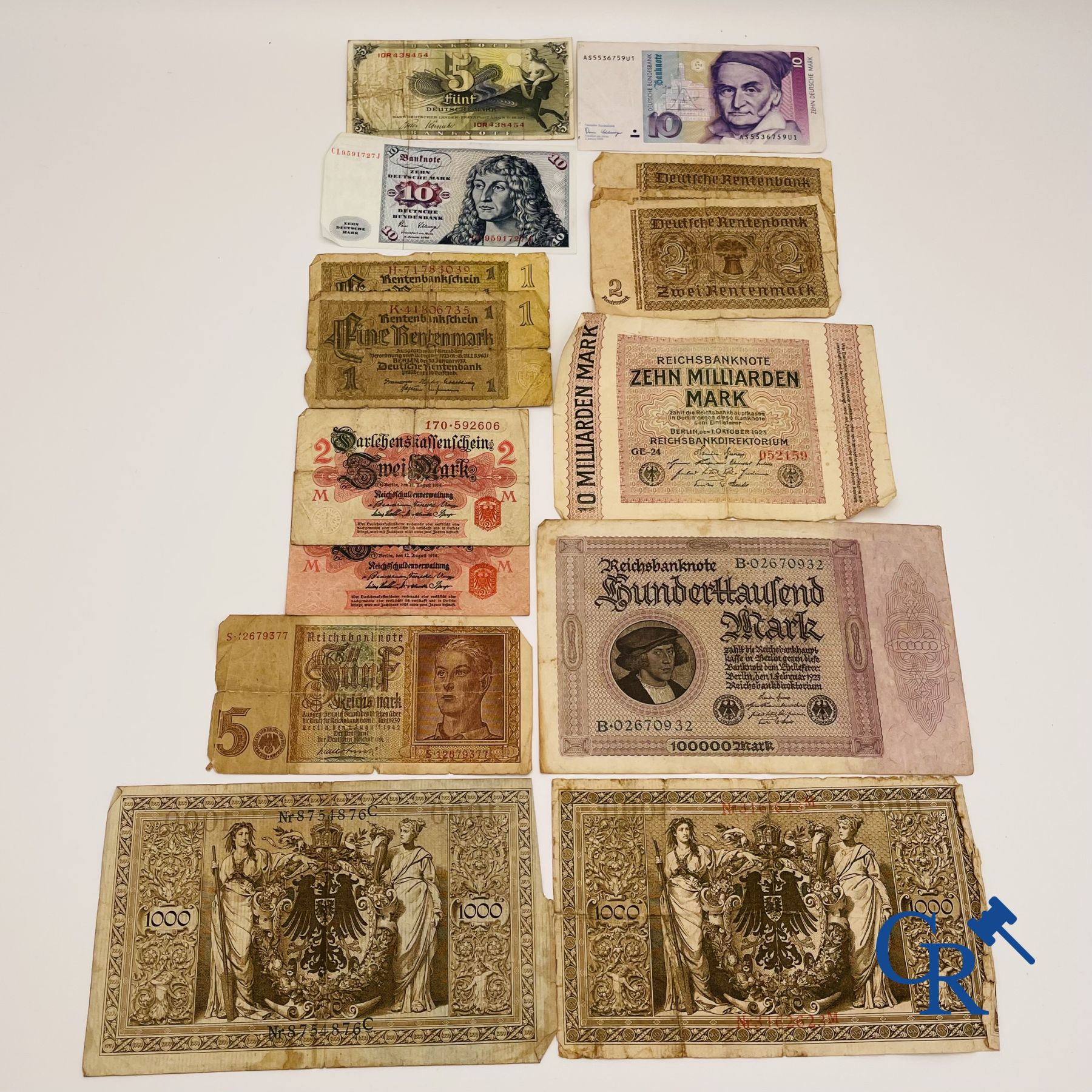 Pièces de monnaie: Grand lot de billets allemand.