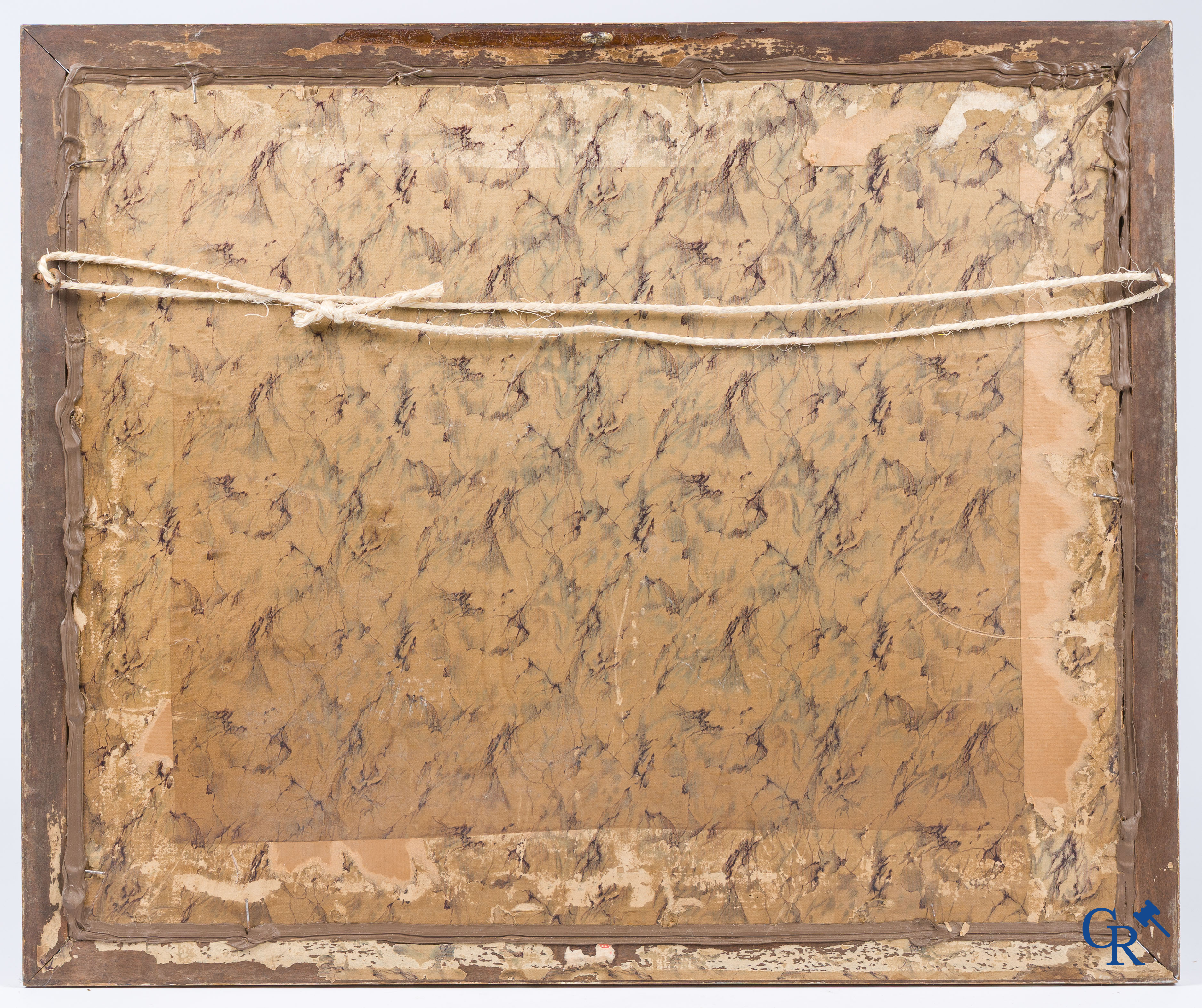 Pastorale scène, pen en bruine inkt op papier. Eind 18e, begin 19e eeuw.