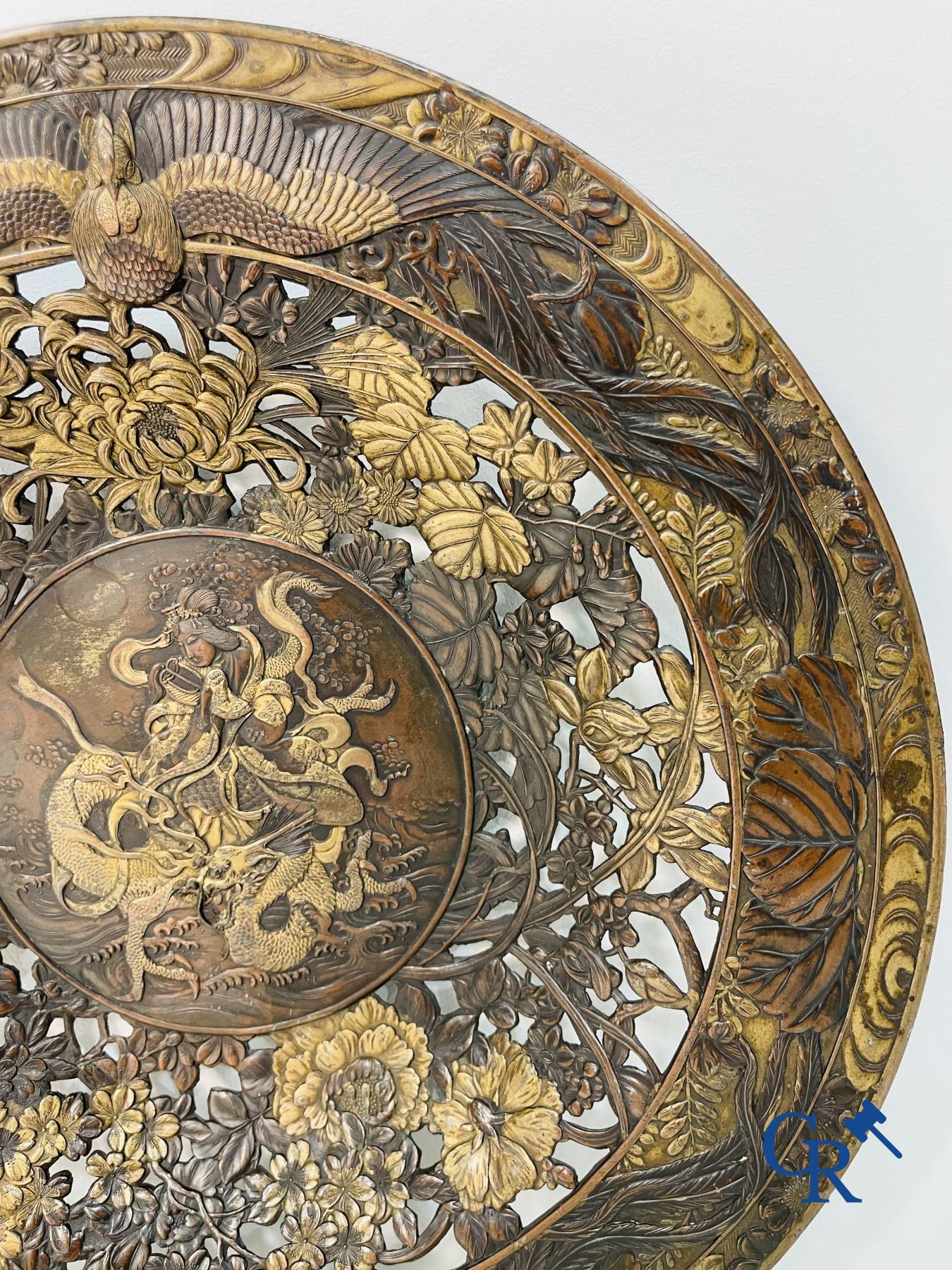 A Japanese openwork dish, Meiji period, 19th century.