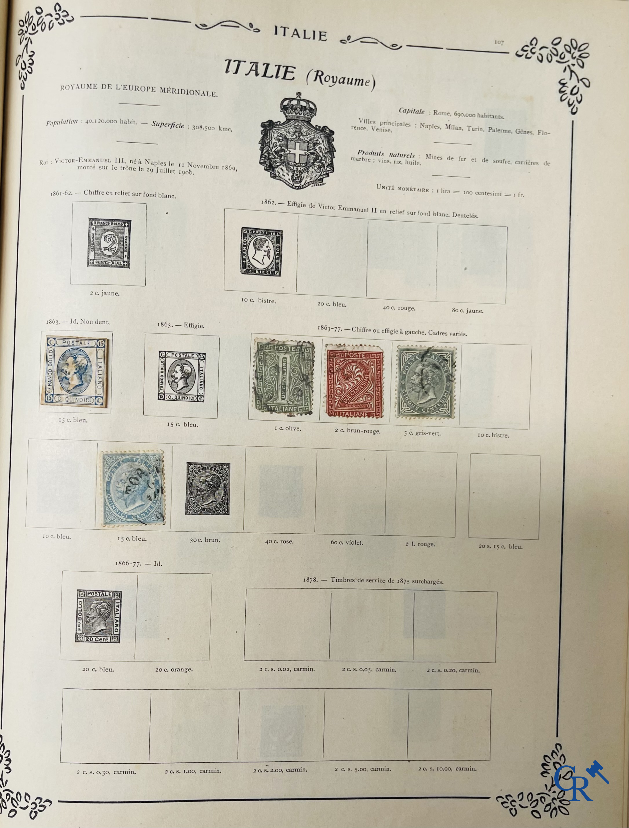 Philately. Yvert & Tellier. Album Historique & Géographique de Timbres-Poste des cinq Parties du Monde. 9ème Edition.