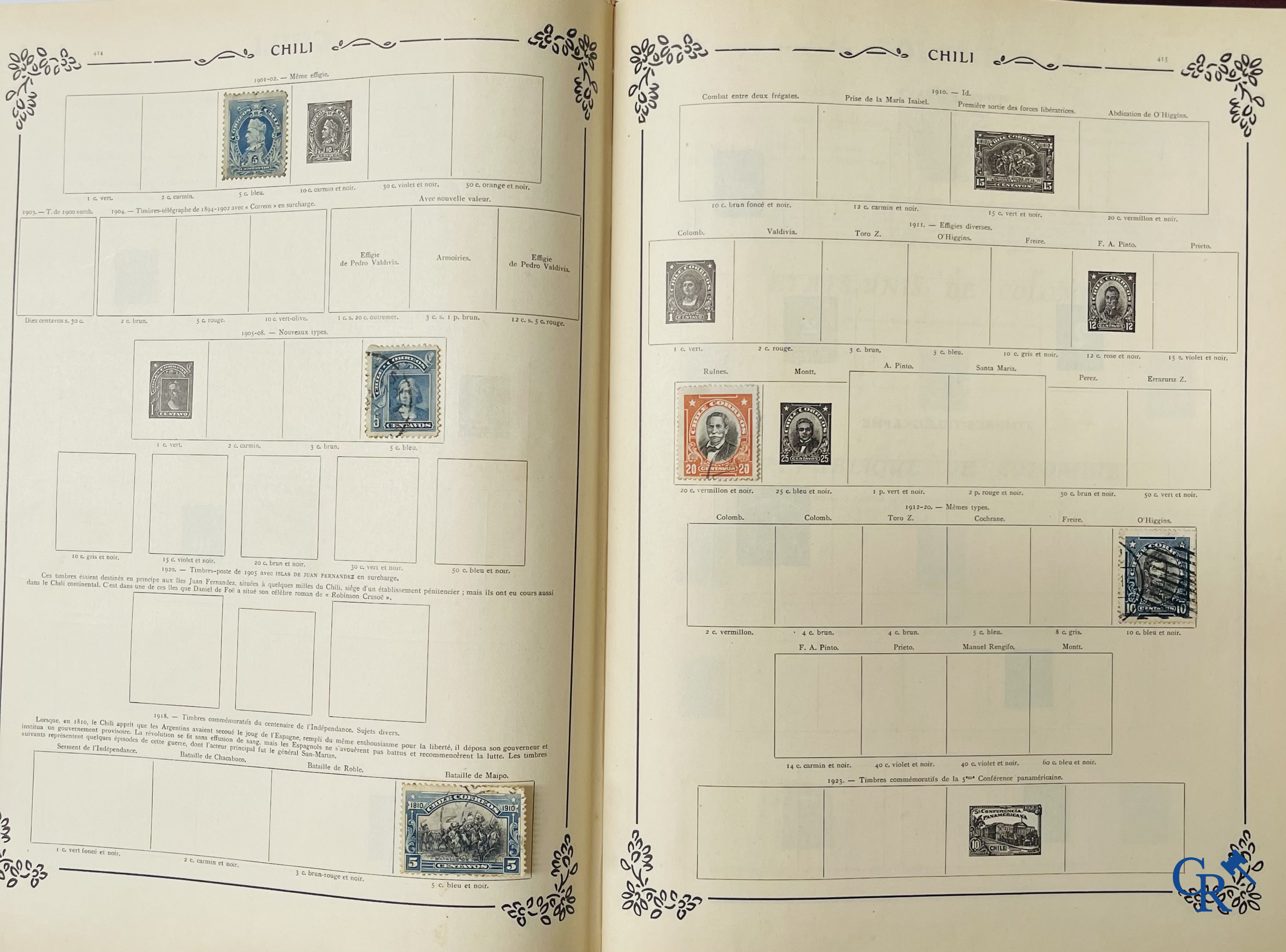 Philately. Yvert & Tellier. Album Historique & Géographique de Timbres-Poste des cinq Parties du Monde. 9ème Edition.