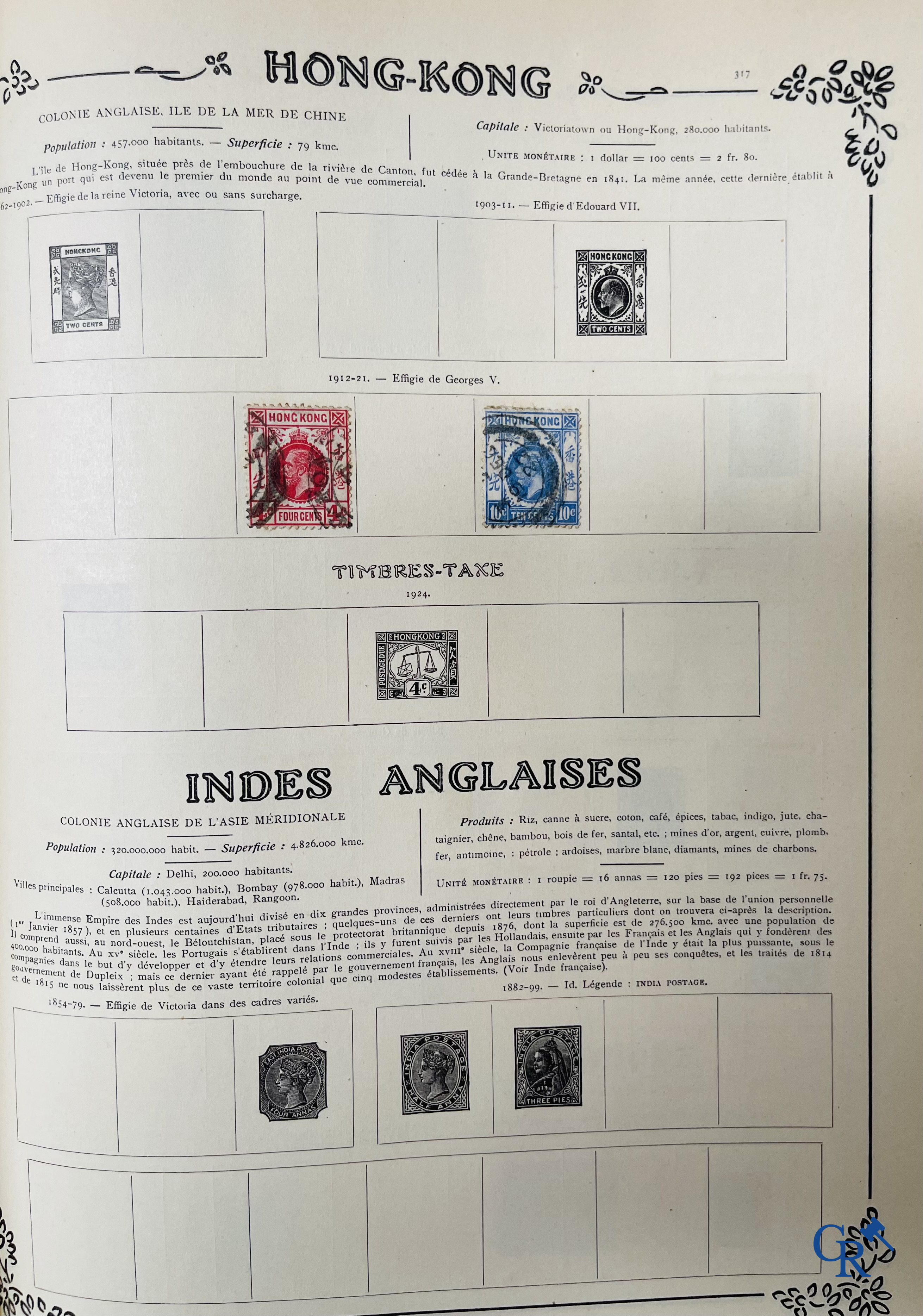 Philately. Yvert & Tellier. Album Historique & Géographique de Timbres-Poste des cinq Parties du Monde. 9ème Edition.