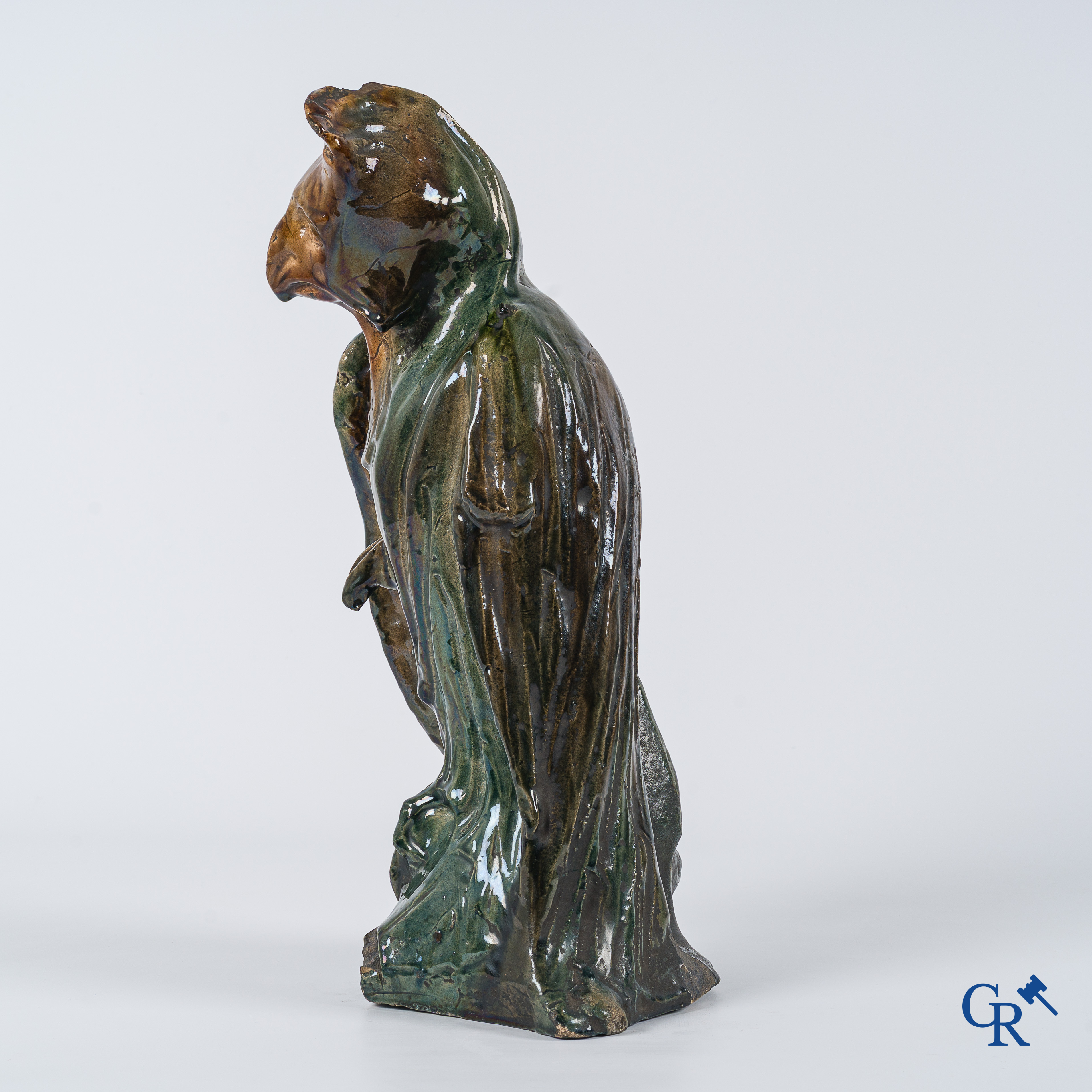 Flemish pottery. Arthur Craco for the studios of Fréderic Horta. Stamp of the studio F. Horta Gand. Circa 1900.