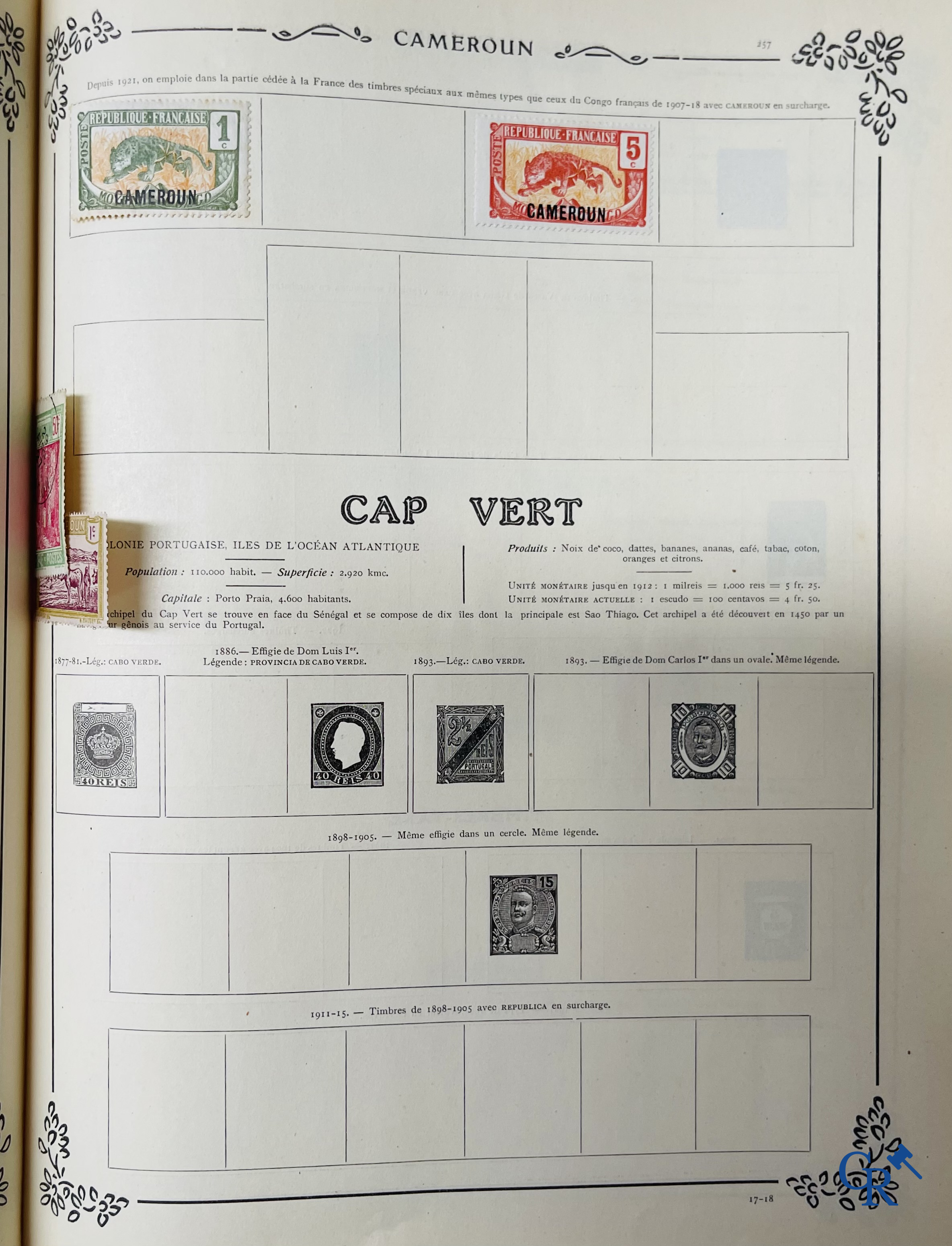 Philately. Yvert & Tellier. Album Historique & Géographique de Timbres-Poste des cinq Parties du Monde. 9ème Edition.
