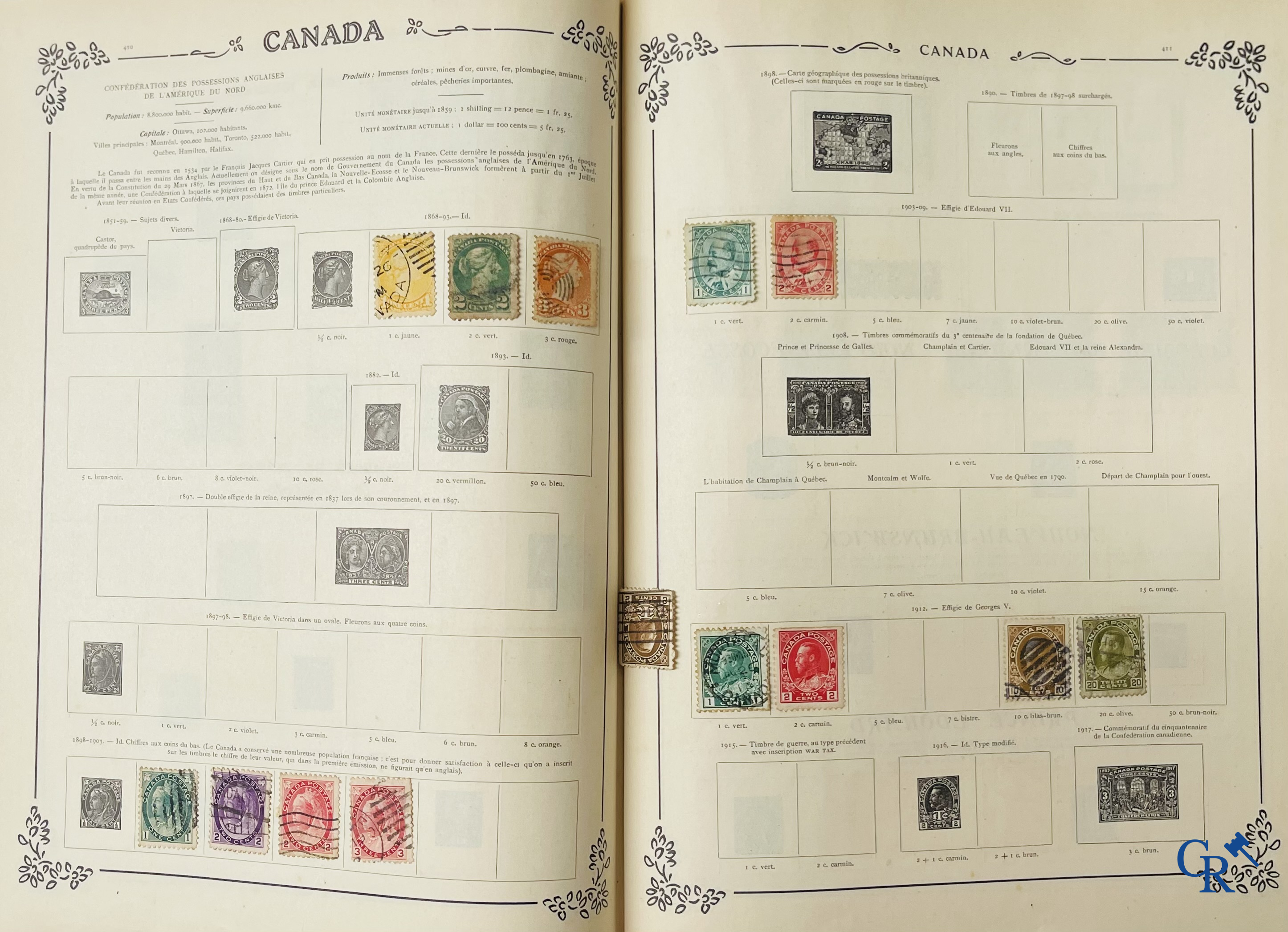 Philately. Yvert & Tellier. Album Historique & Géographique de Timbres-Poste des cinq Parties du Monde. 9ème Edition.