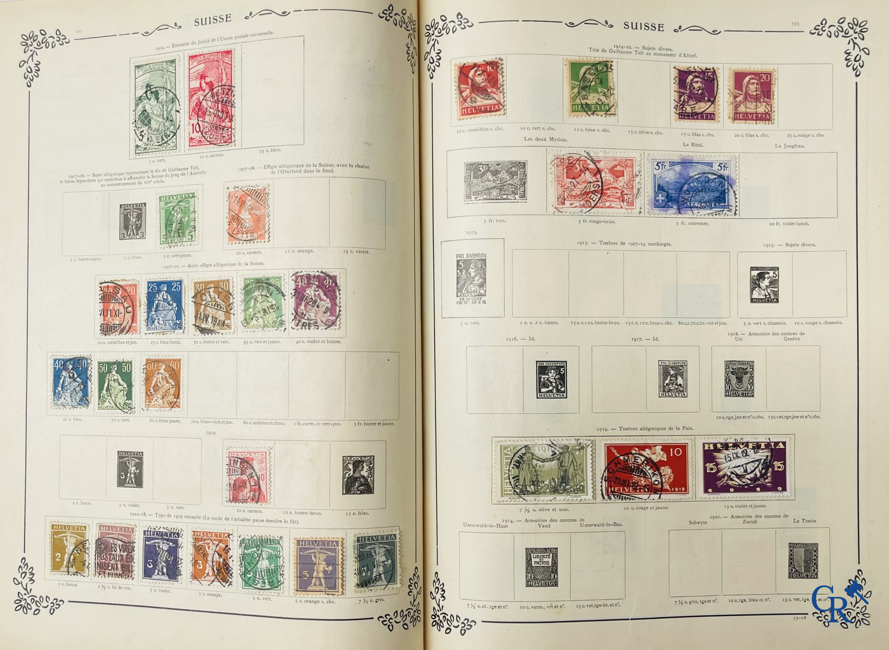Philately. Yvert & Tellier. Album Historique & Géographique de Timbres-Poste des cinq Parties du Monde. 9ème Edition.