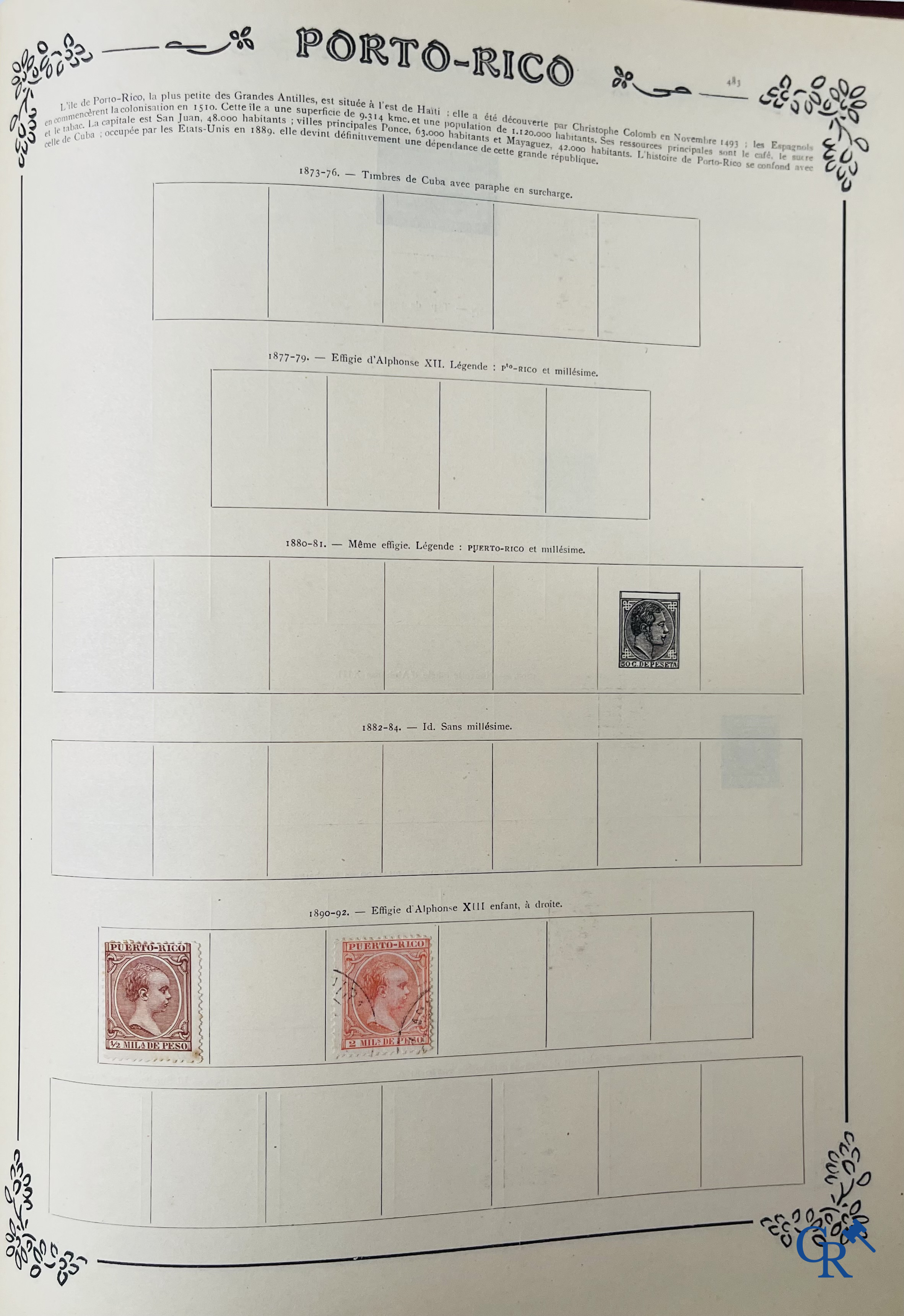 Philately. Yvert & Tellier. Album Historique & Géographique de Timbres-Poste des cinq Parties du Monde. 9ème Edition.