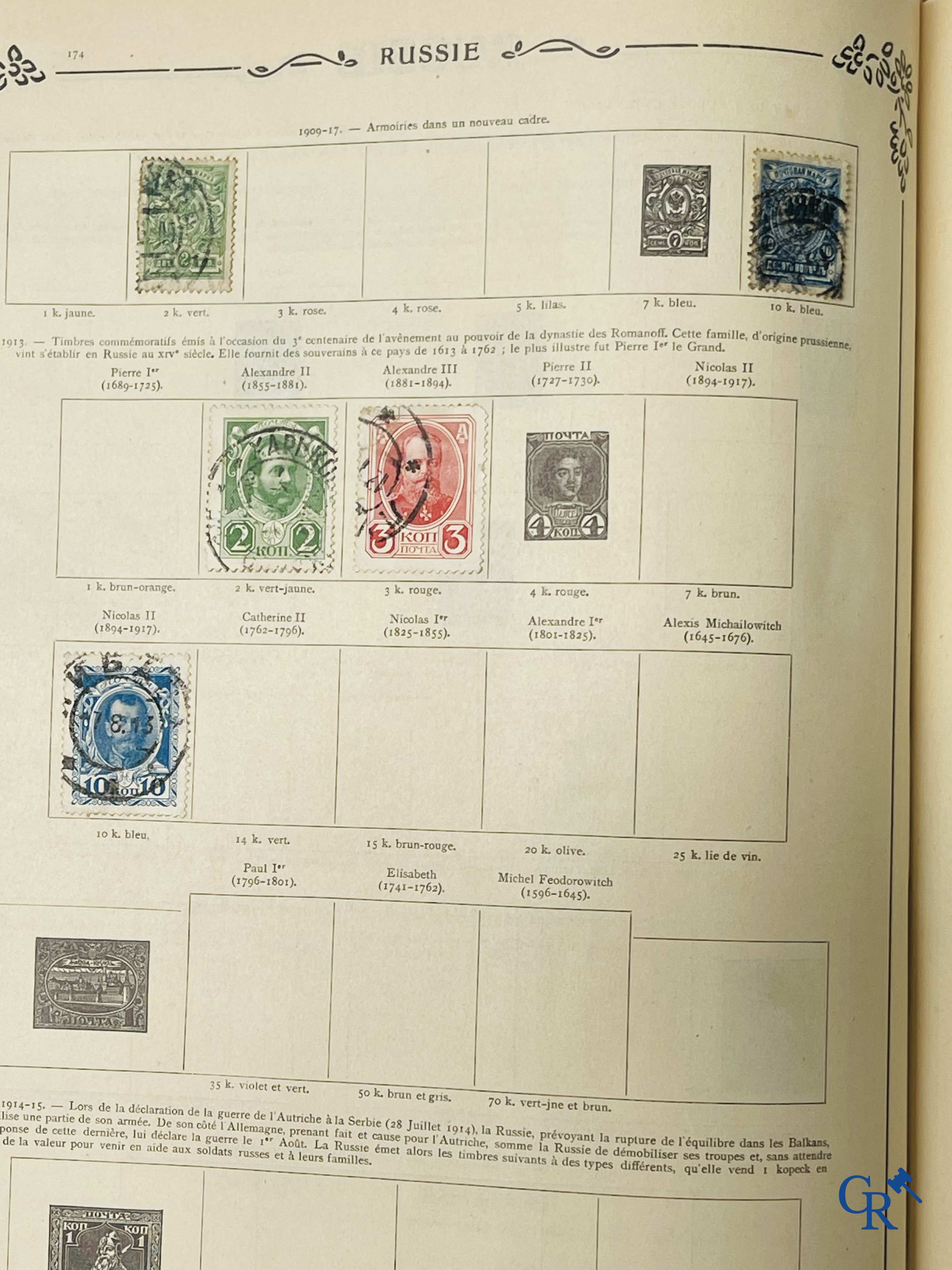 Philately. Yvert & Tellier. Album Historique & Géographique de Timbres-Poste des cinq Parties du Monde. 9ème Edition.