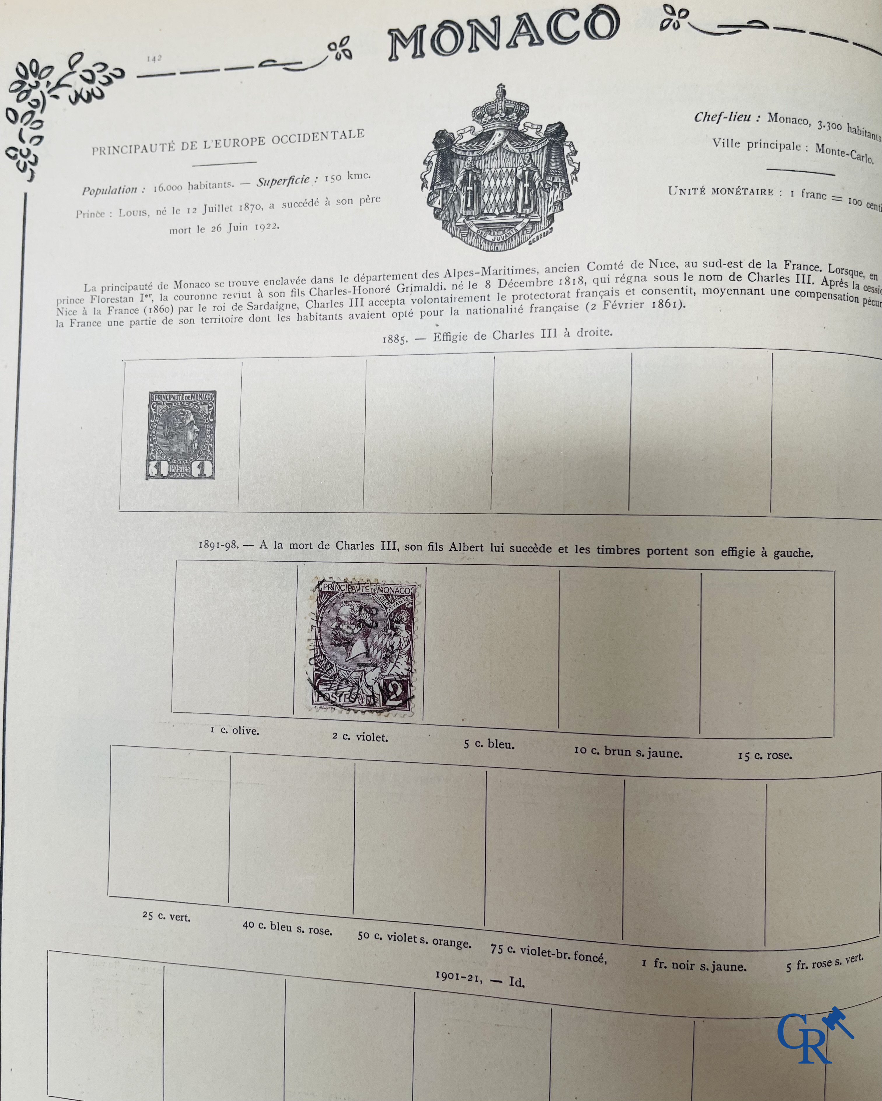 Philately. Yvert & Tellier. Album Historique & Géographique de Timbres-Poste des cinq Parties du Monde. 9ème Edition.