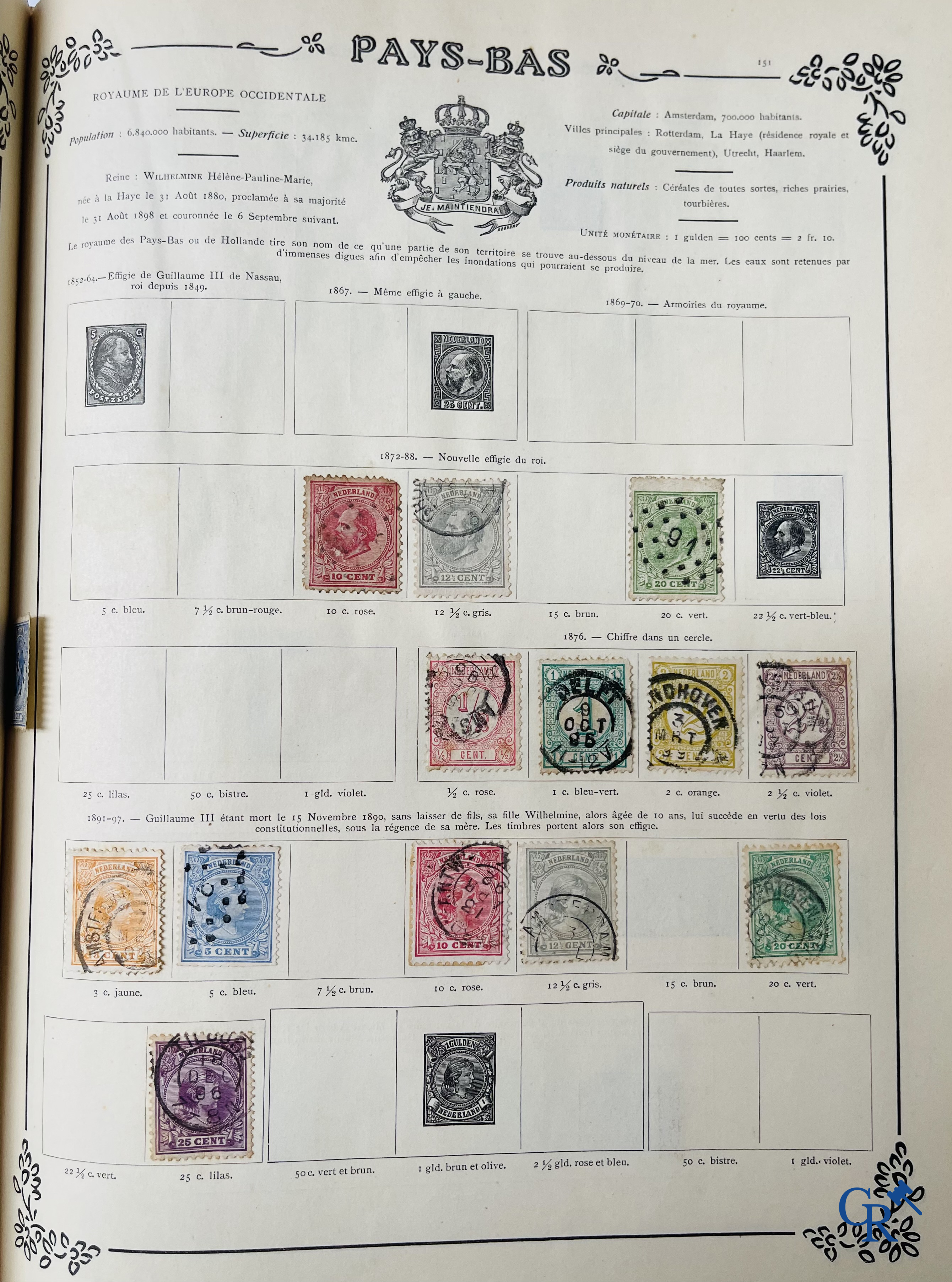 Philately. Yvert & Tellier. Album Historique & Géographique de Timbres-Poste des cinq Parties du Monde. 9ème Edition.
