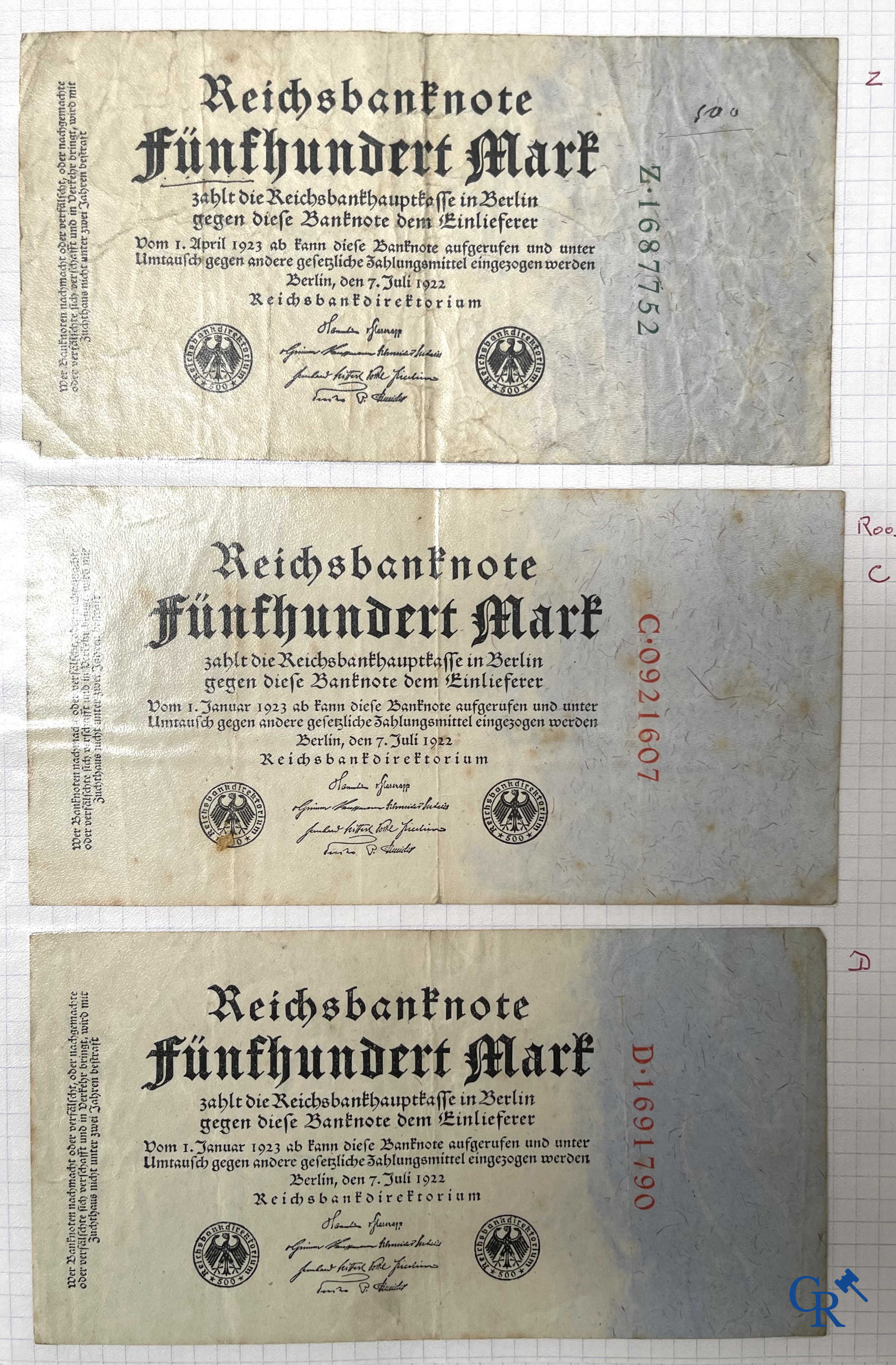 Old coins and banknotes. A large collection of old coins and banknotes. Multiple coins in silver.