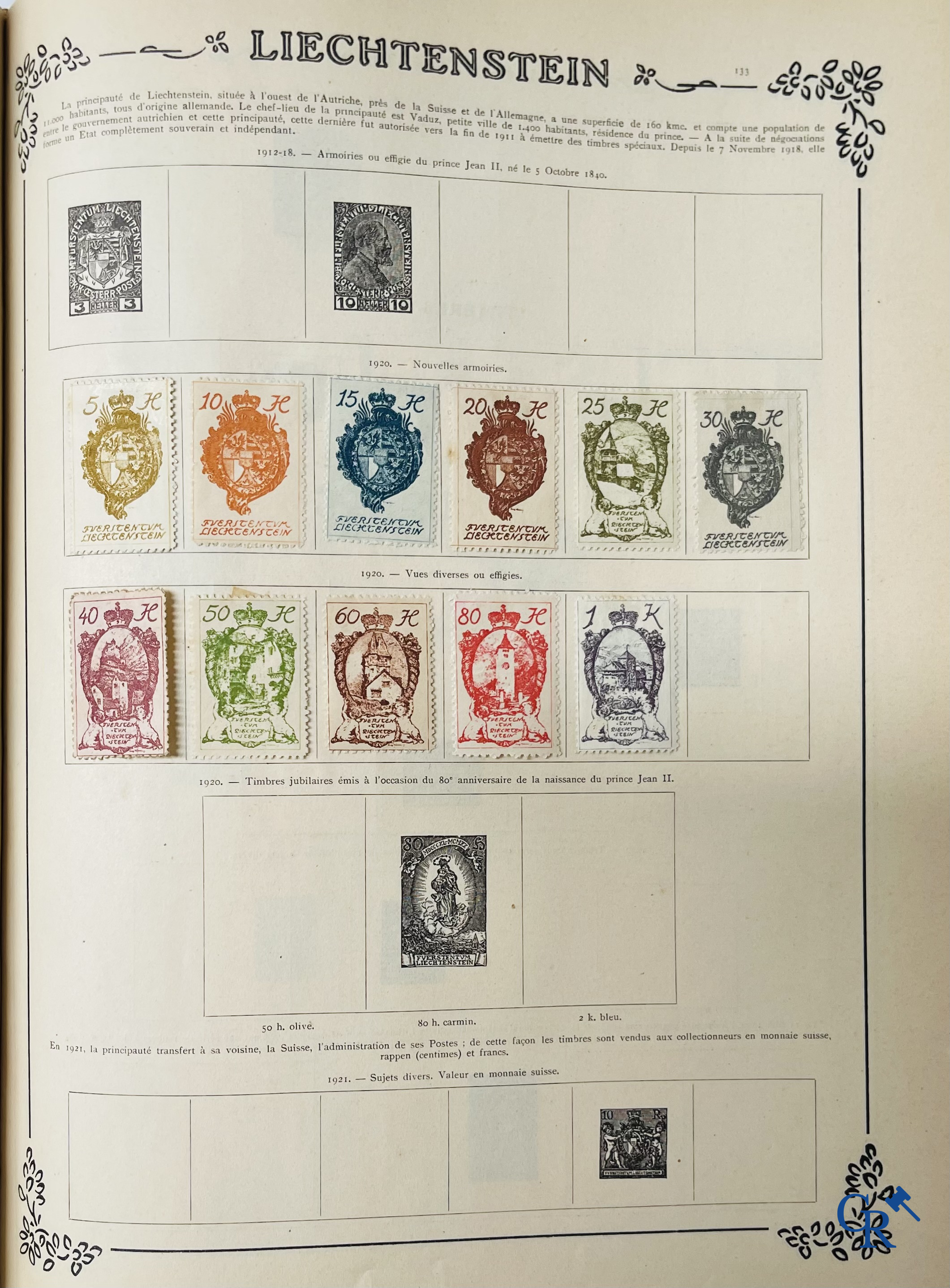 Philately. Yvert & Tellier. Album Historique & Géographique de Timbres-Poste des cinq Parties du Monde. 9ème Edition.