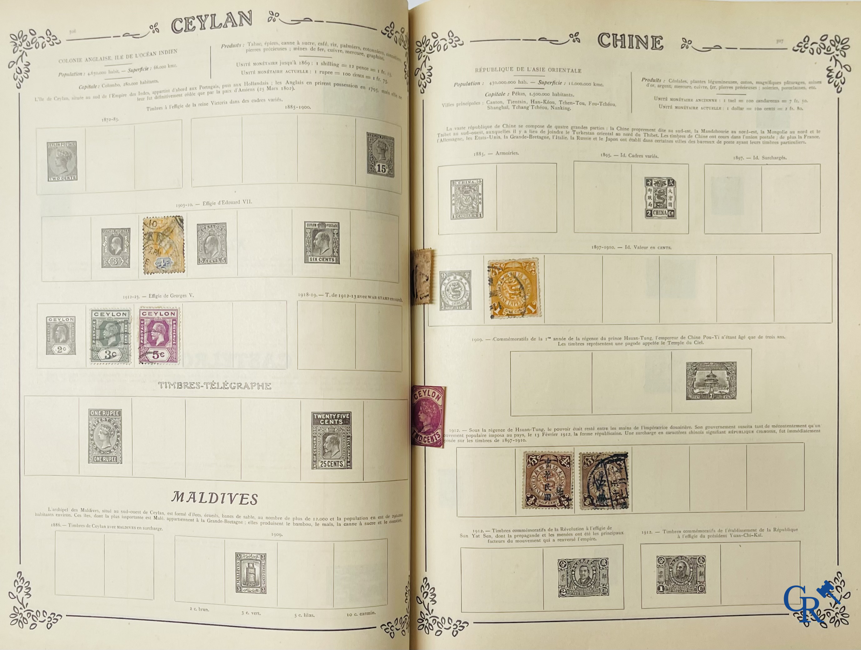 Philately. Yvert & Tellier. Album Historique & Géographique de Timbres-Poste des cinq Parties du Monde. 9ème Edition.