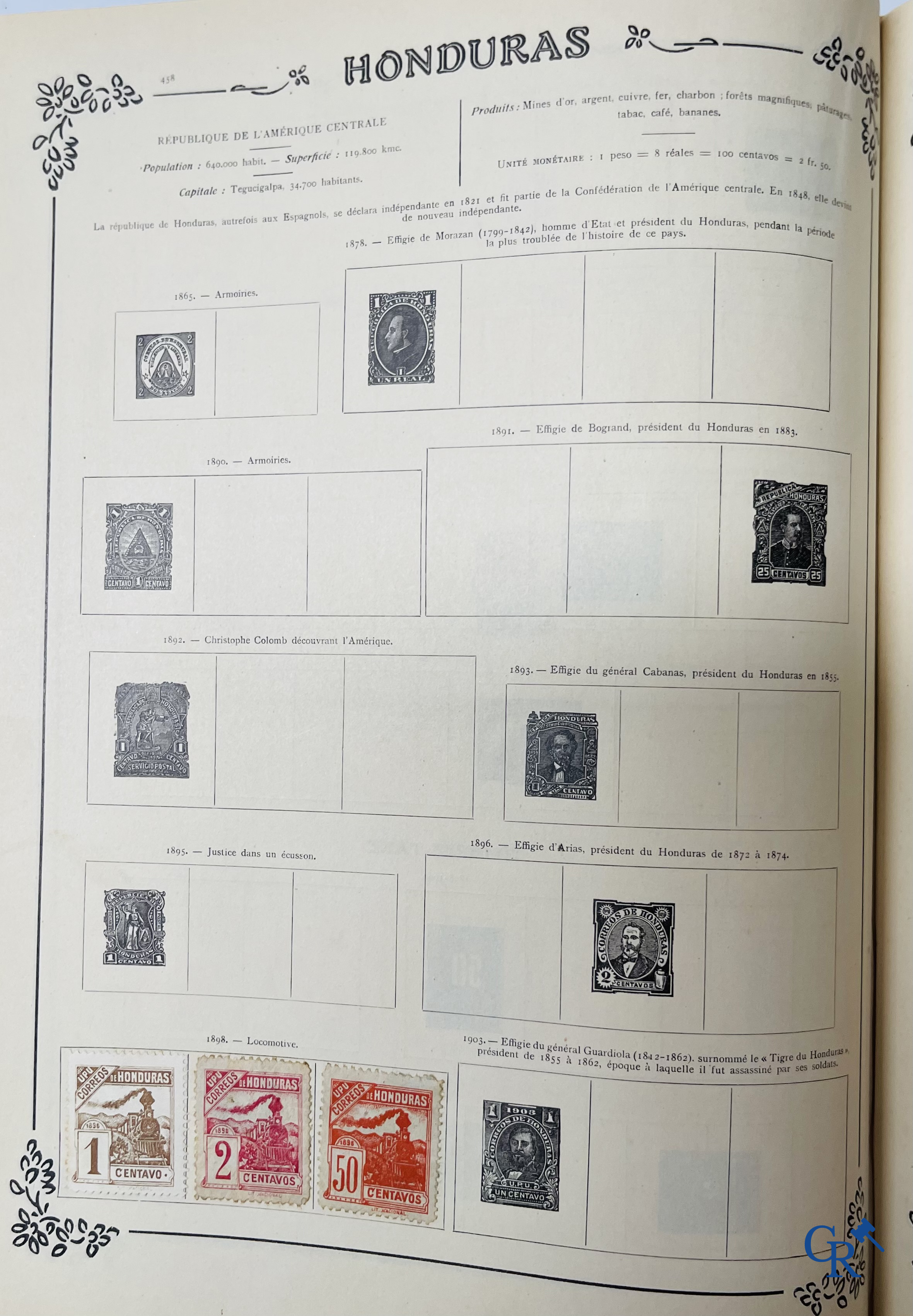 Philately. Yvert & Tellier. Album Historique & Géographique de Timbres-Poste des cinq Parties du Monde. 9ème Edition.