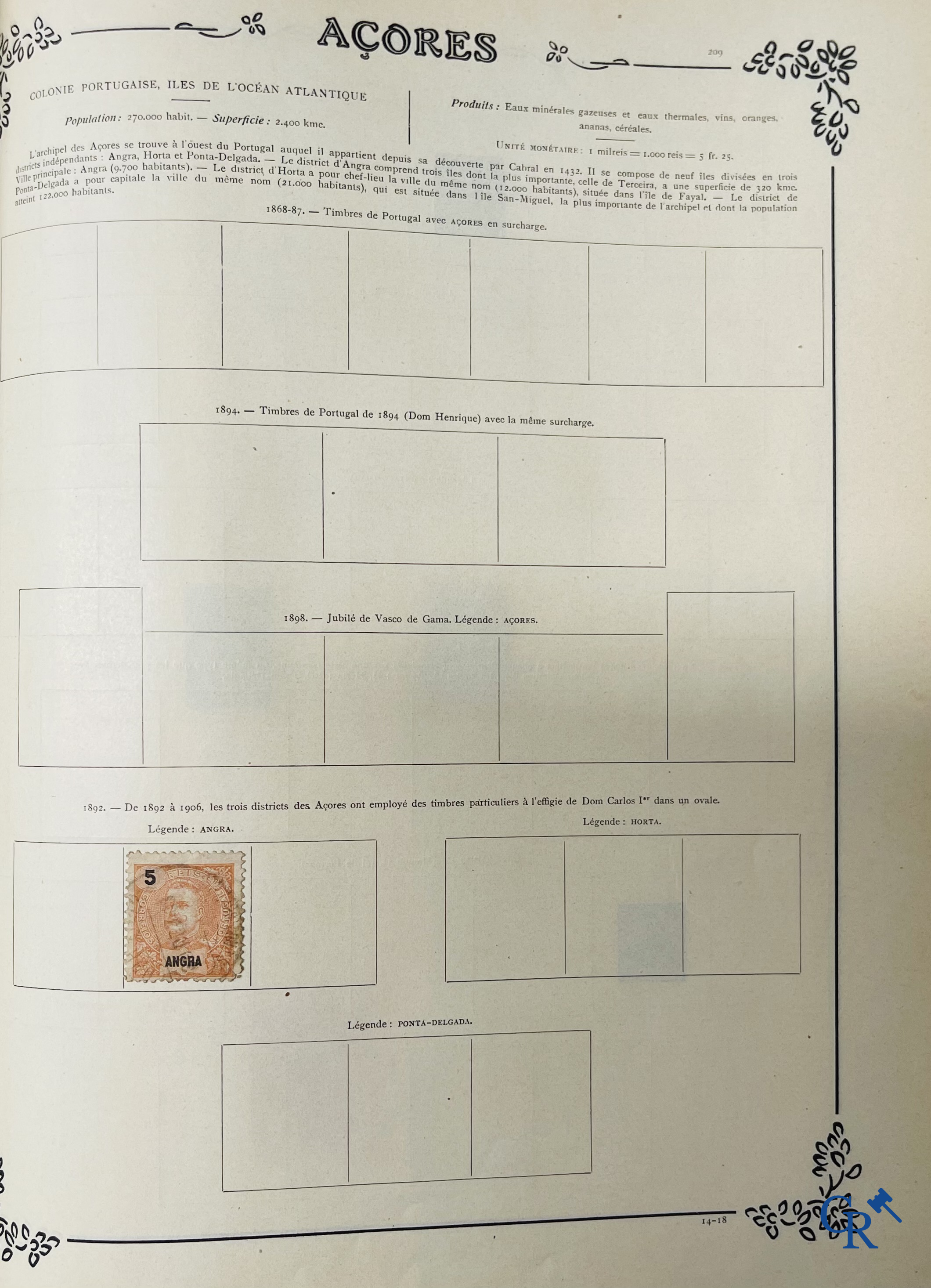 Philately. Yvert & Tellier. Album Historique & Géographique de Timbres-Poste des cinq Parties du Monde. 9ème Edition.