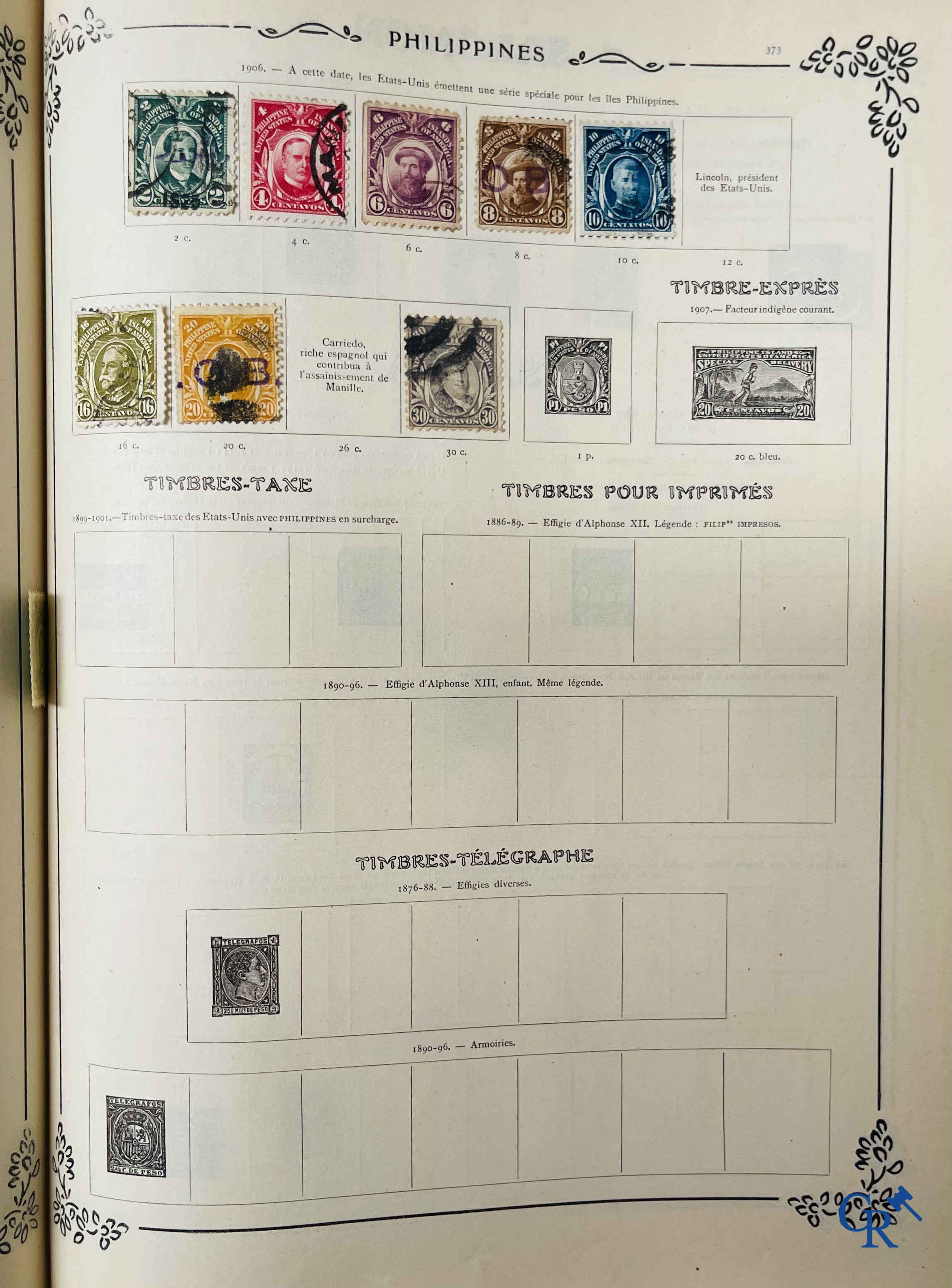 Philately. Yvert & Tellier. Album Historique & Géographique de Timbres-Poste des cinq Parties du Monde. 9ème Edition.