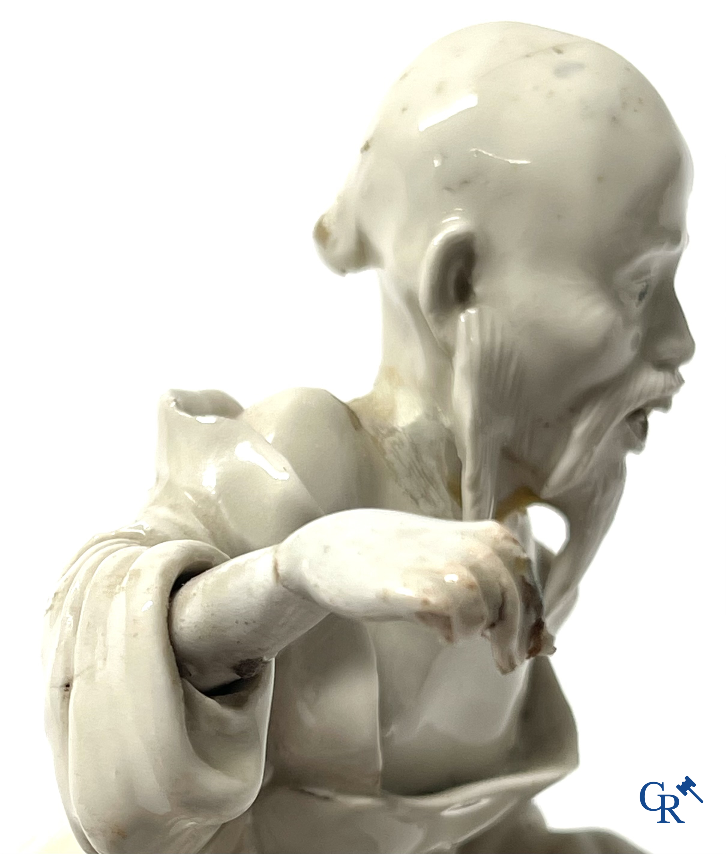 Asian Art. China. A group in blanc de Chine. 18th century.
