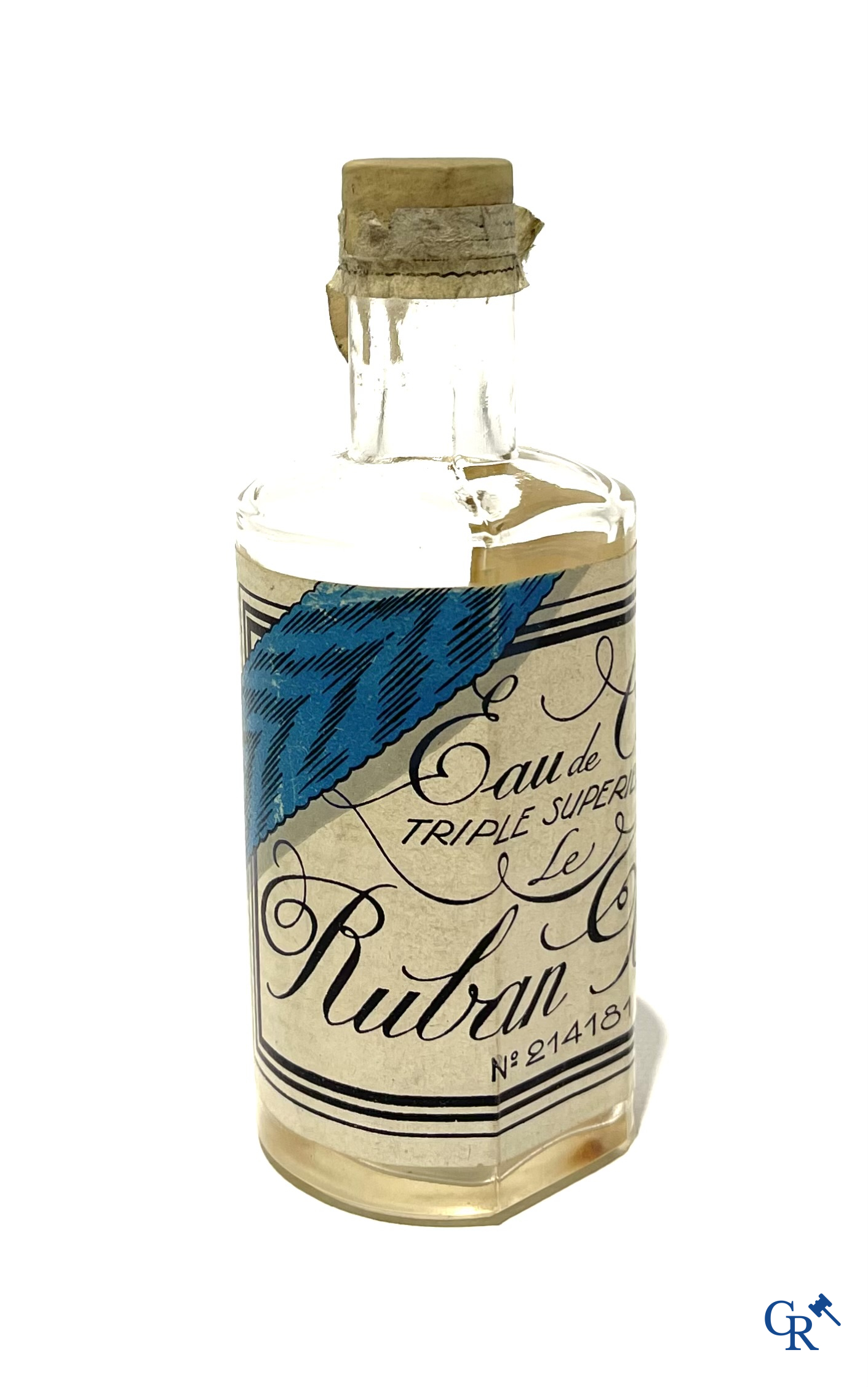 Art Deco, 4 rare Eau de Cologne bottles for Gilles August & Cie including marque Kremlin. 1940's.