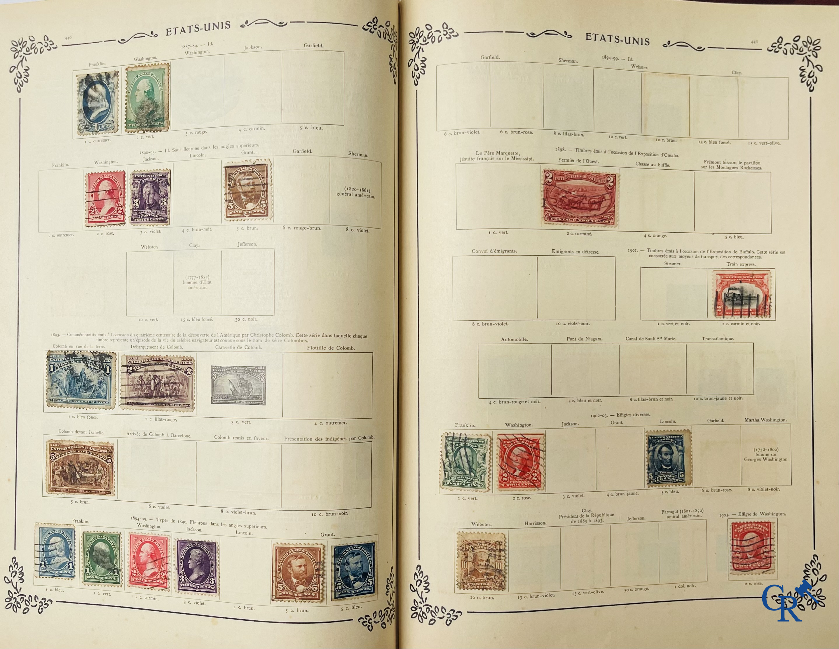 Philately. Yvert & Tellier. Album Historique & Géographique de Timbres-Poste des cinq Parties du Monde. 9ème Edition.