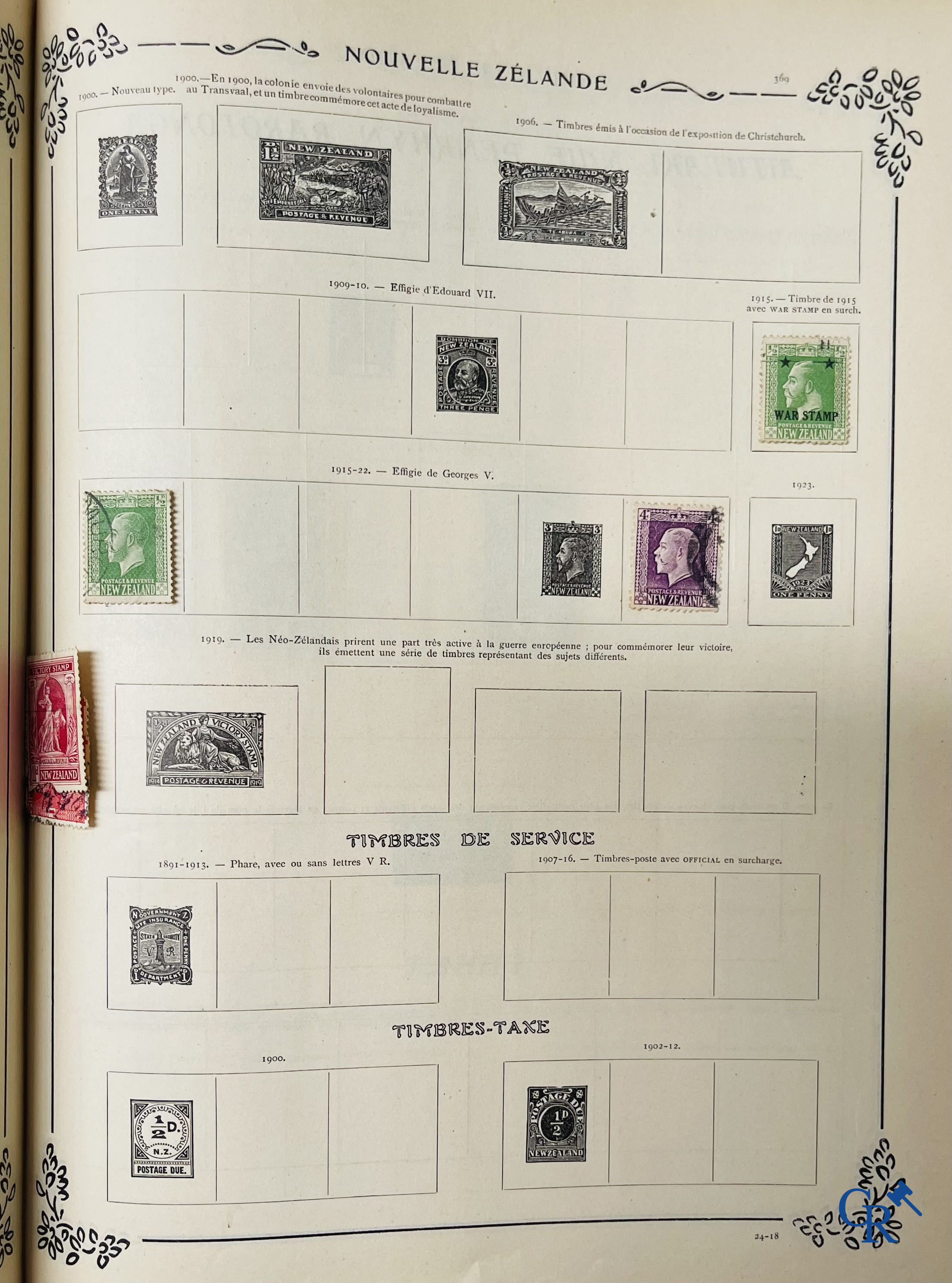 Philately. Yvert & Tellier. Album Historique & Géographique de Timbres-Poste des cinq Parties du Monde. 9ème Edition.