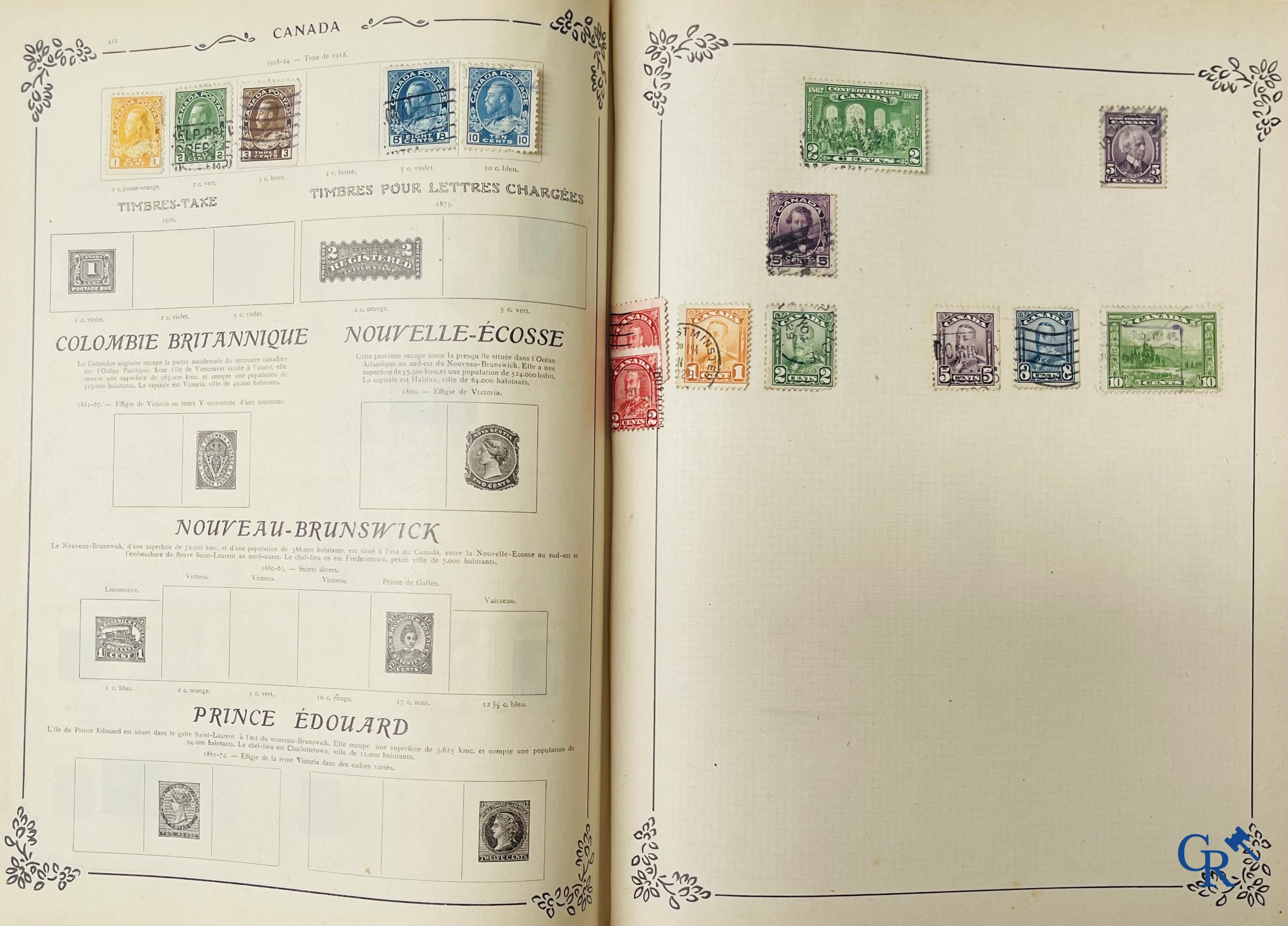 Philately. Yvert & Tellier. Album Historique & Géographique de Timbres-Poste des cinq Parties du Monde. 9ème Edition.