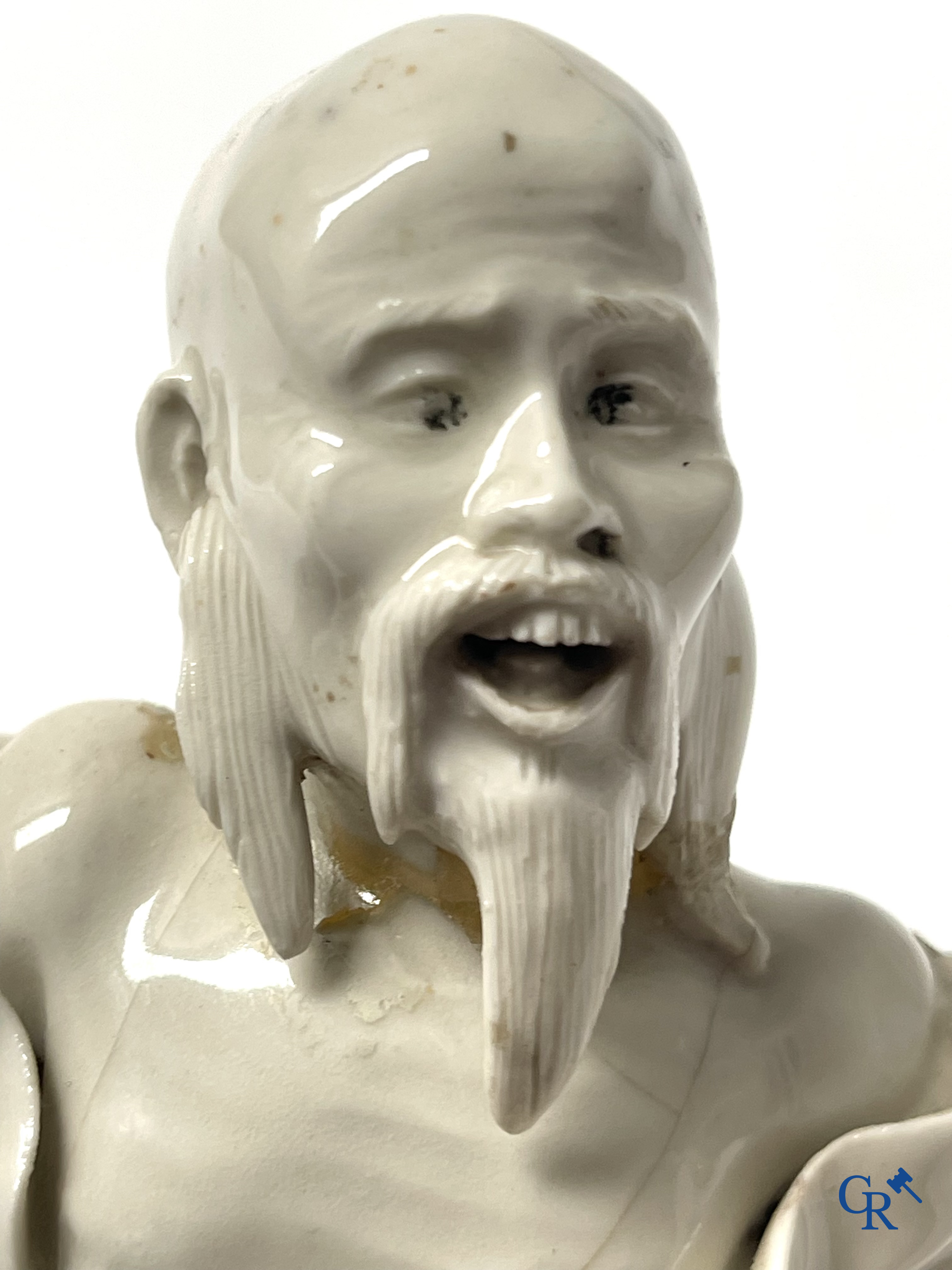 Asian Art. China. A group in blanc de Chine. 18th century.