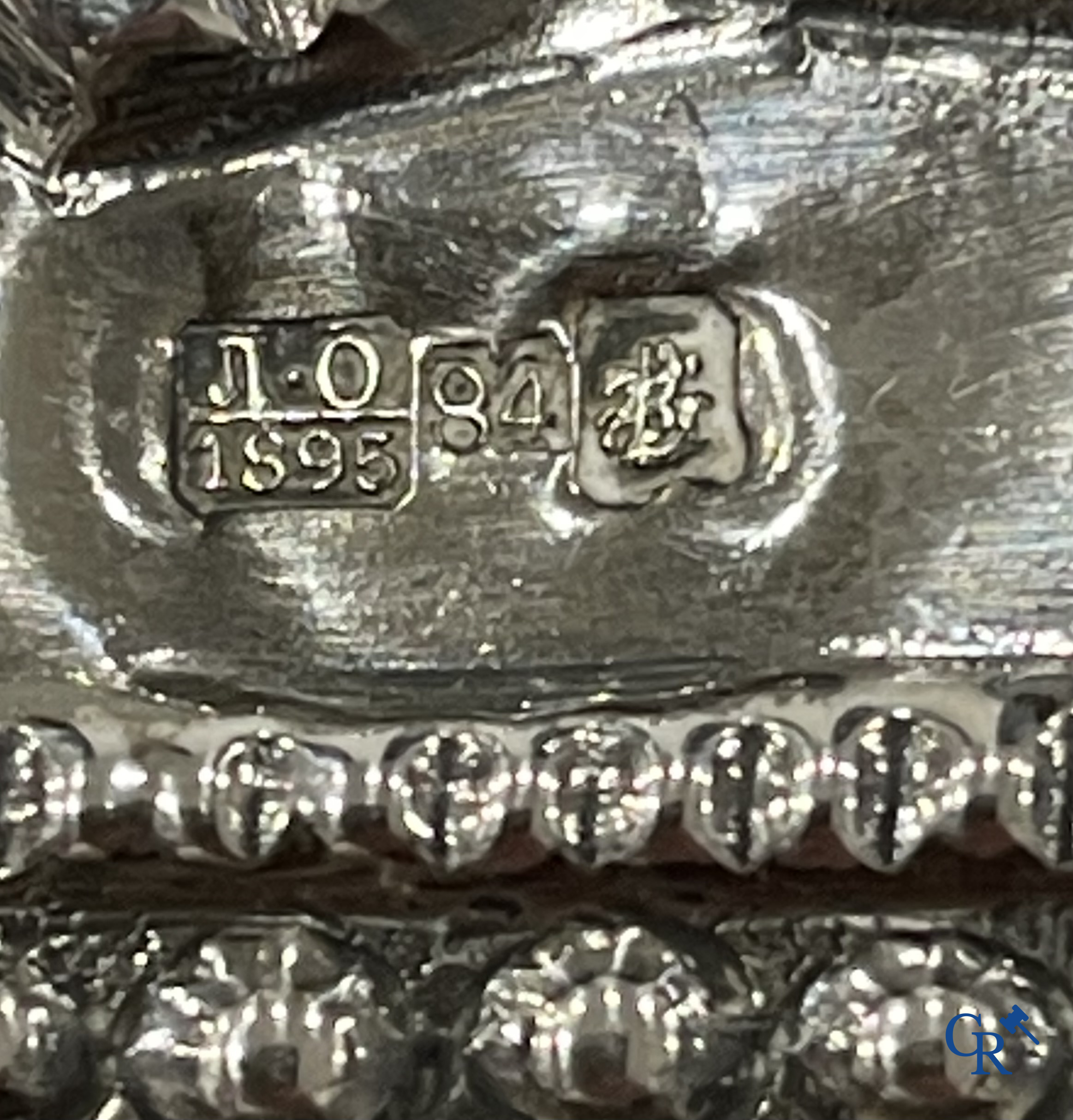Icon, Russian icon with a representation of Saint Nicholas. Oklad in silver 875°/00. Dated 1895.