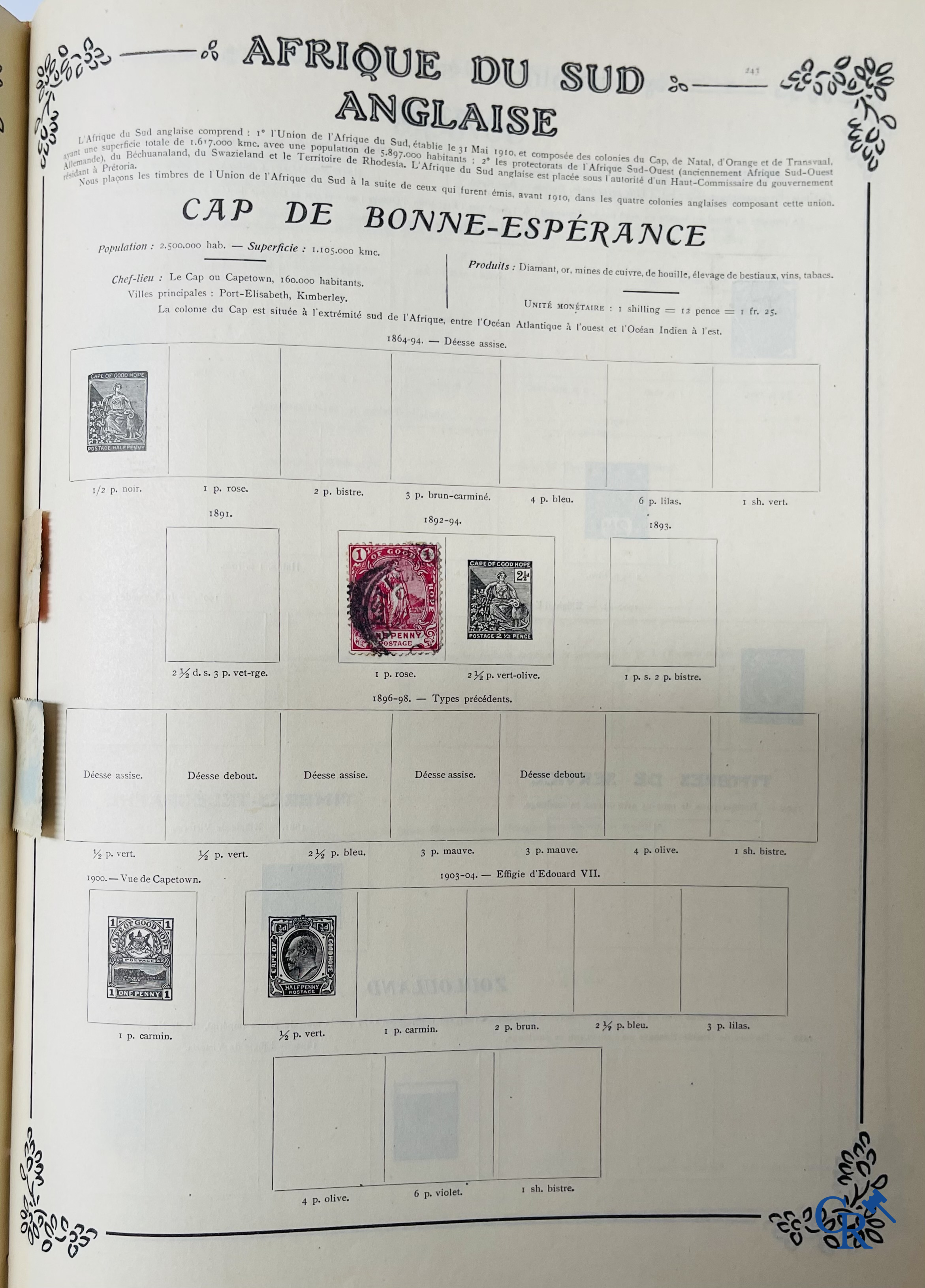 Philately. Yvert & Tellier. Album Historique & Géographique de Timbres-Poste des cinq Parties du Monde. 9ème Edition.