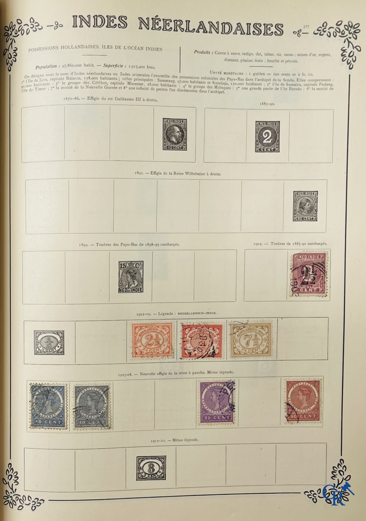 Philately. Yvert & Tellier. Album Historique & Géographique de Timbres-Poste des cinq Parties du Monde. 9ème Edition.