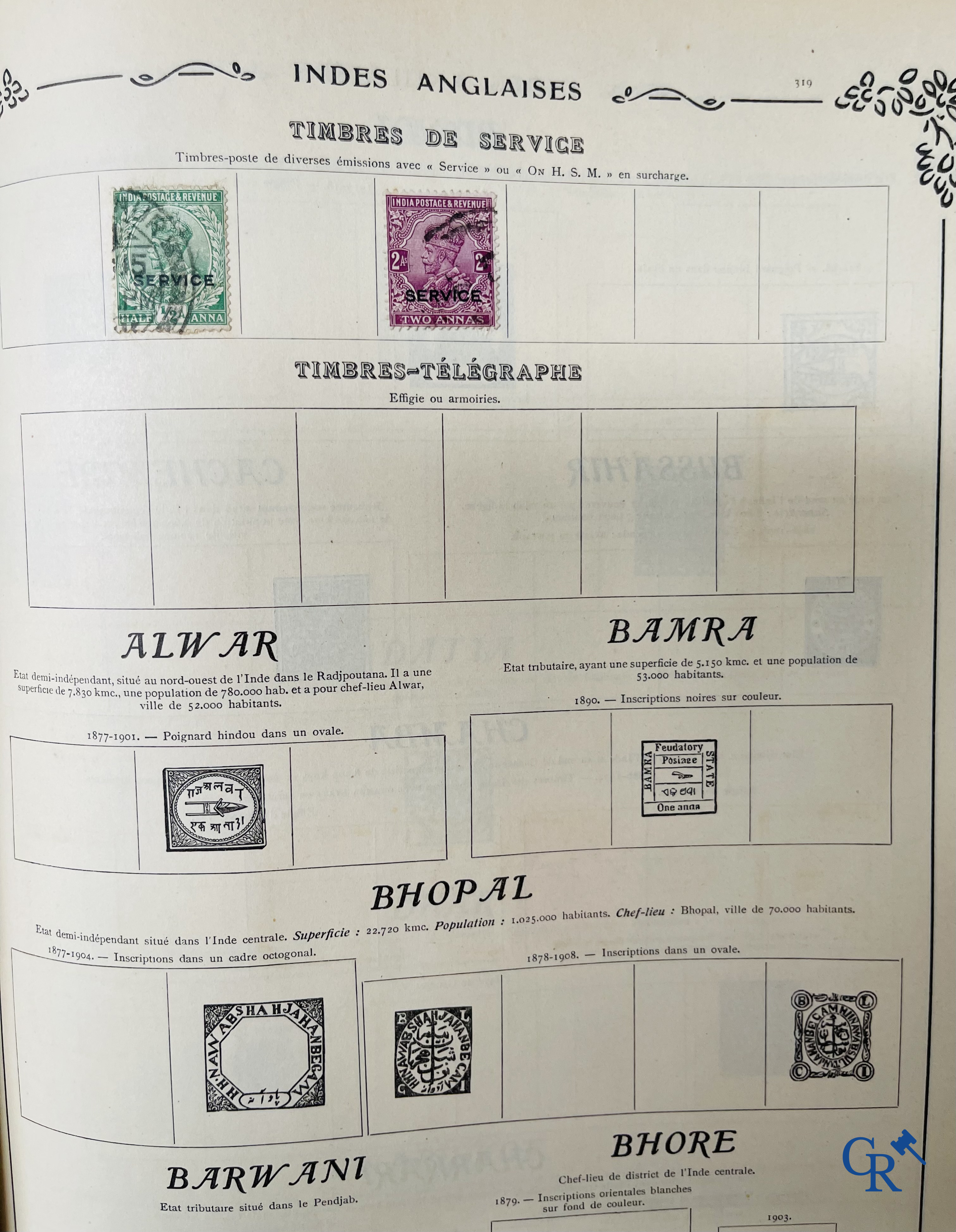 Philately. Yvert & Tellier. Album Historique & Géographique de Timbres-Poste des cinq Parties du Monde. 9ème Edition.