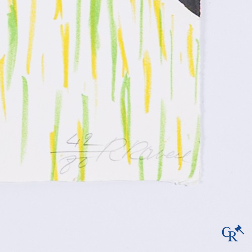 Roger Raveel (1921-2013) 18th work from the Genesis series. Colour lithography, 42/80.