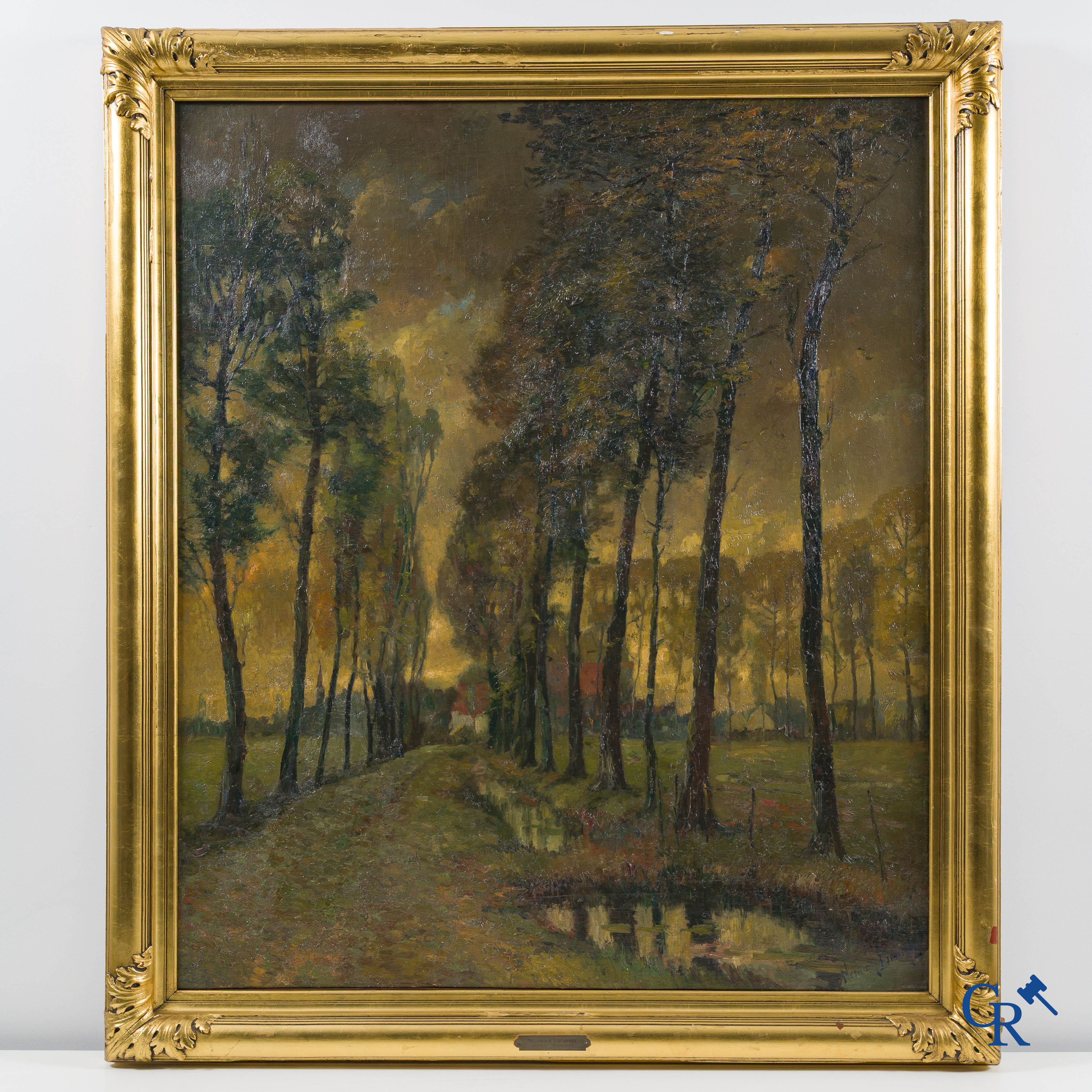 Herman Broeckaert (1878-1930) Melancolie d'Automne, 1926. Signed lower right.