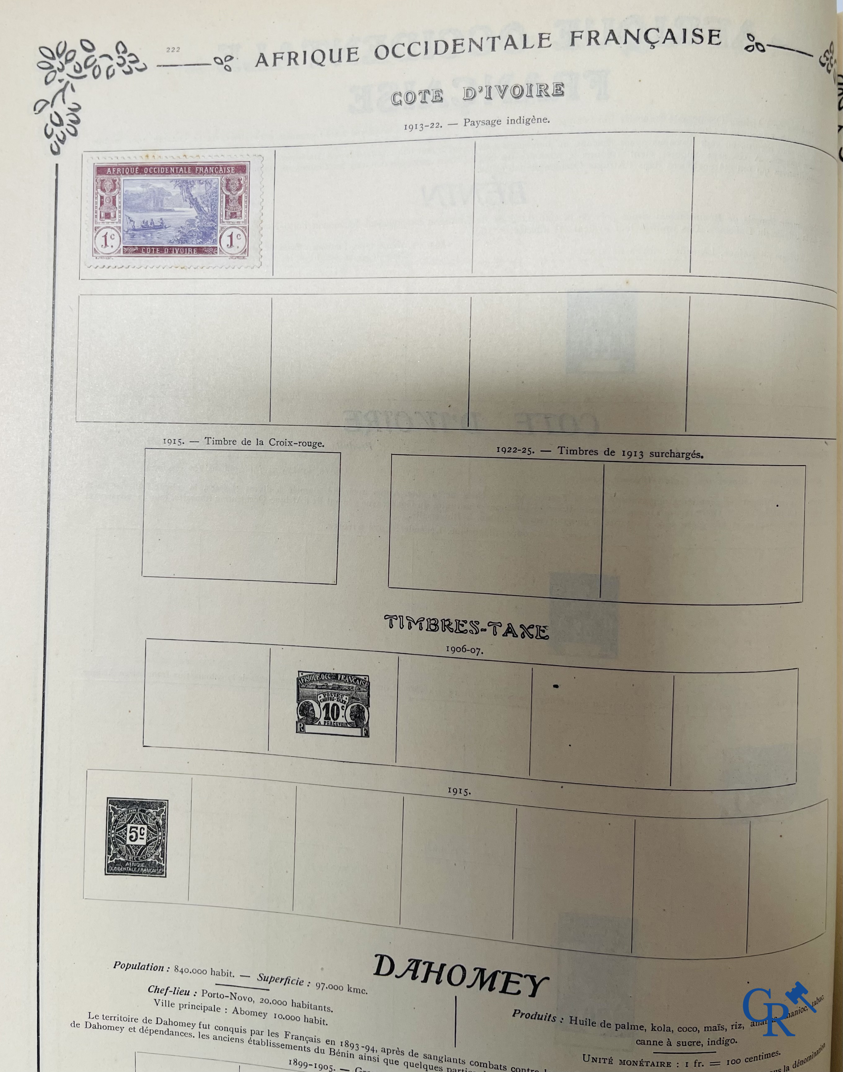 Philately. Yvert & Tellier. Album Historique & Géographique de Timbres-Poste des cinq Parties du Monde. 9ème Edition.