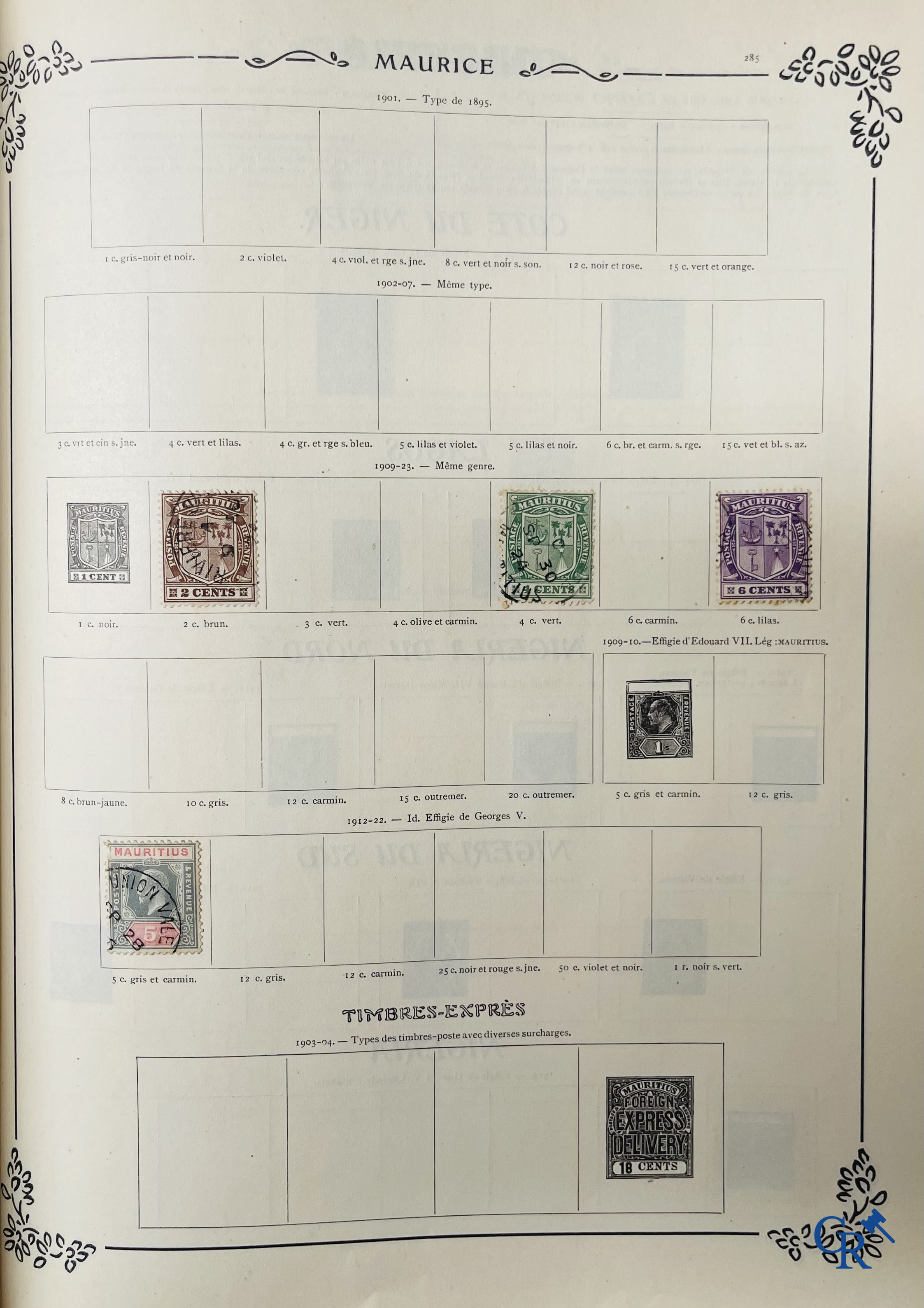 Philately. Yvert & Tellier. Album Historique & Géographique de Timbres-Poste des cinq Parties du Monde. 9ème Edition.