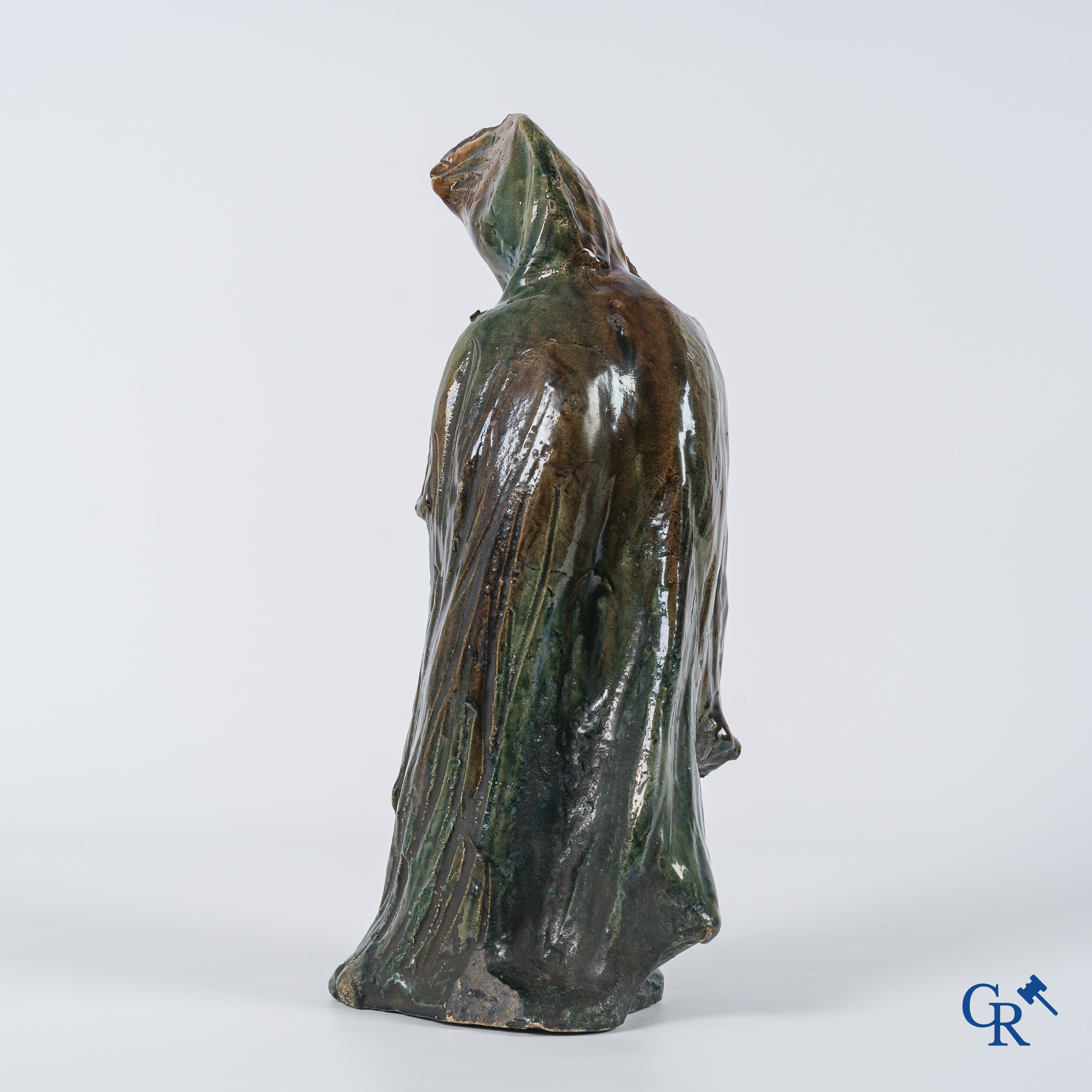 Flemish pottery. Arthur Craco for the studios of Fréderic Horta. Stamp of the studio F. Horta Gand. Circa 1900.